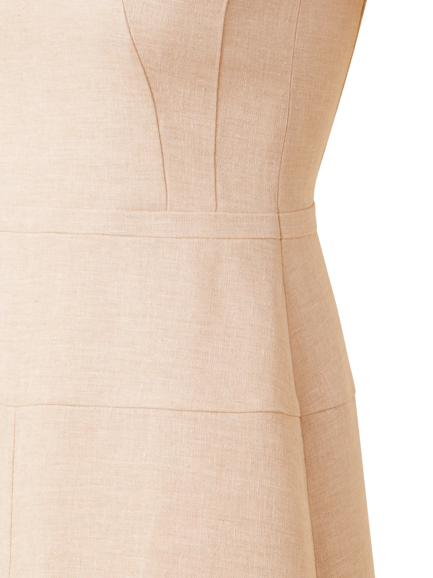 A-Line Sheath Dress in Linen Double-Face - Image 2