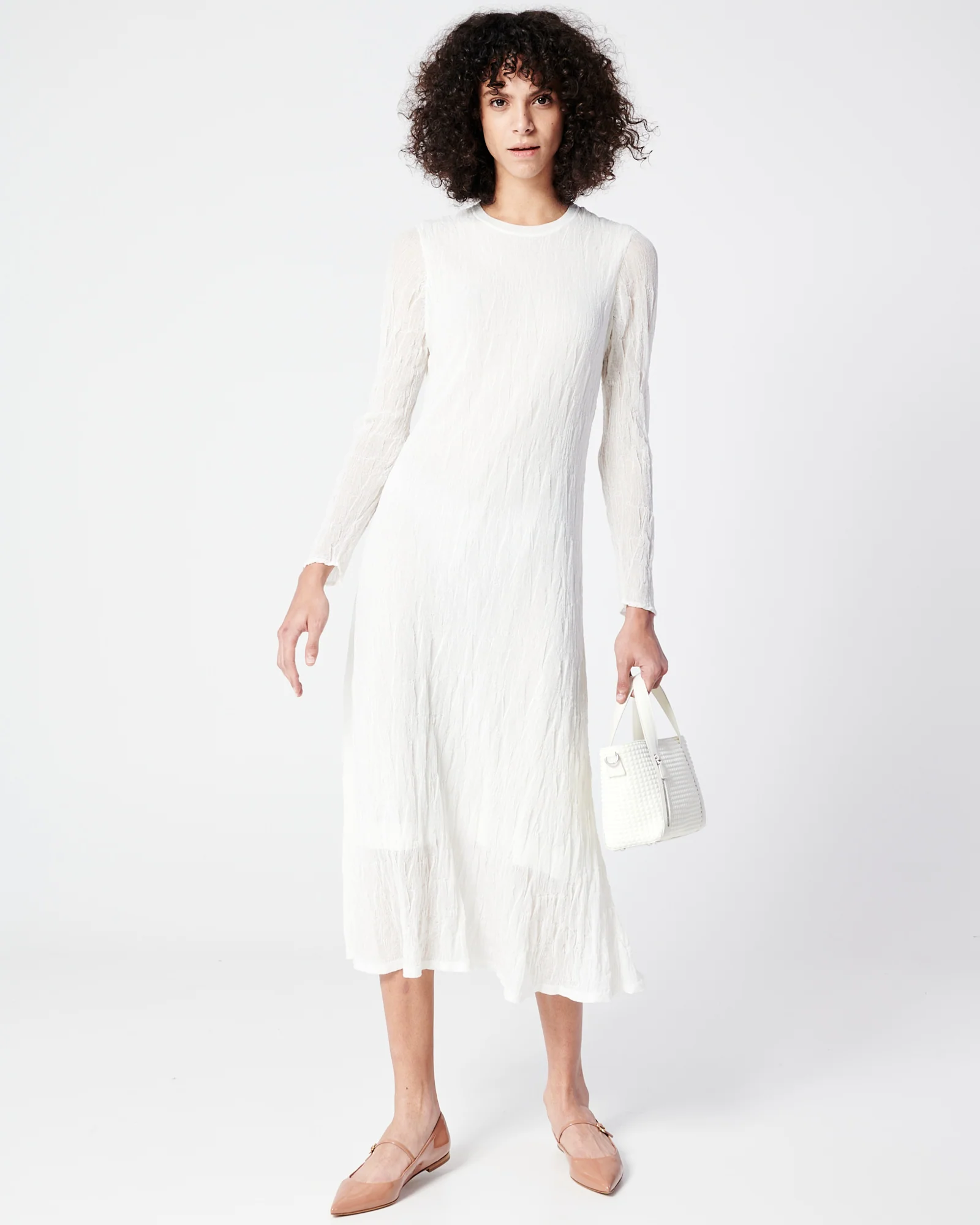 Asagao Cotton Stretch Knit Midi Dress - Image 2