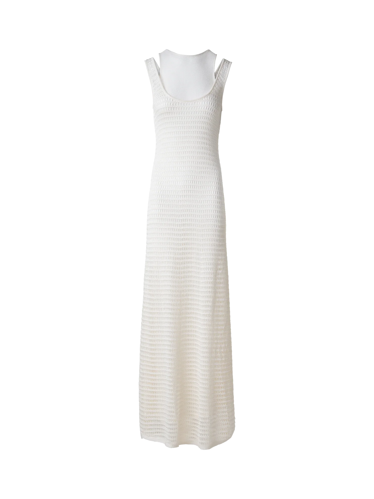 Bodycon Knit Dress in Layered Viscose Crochet