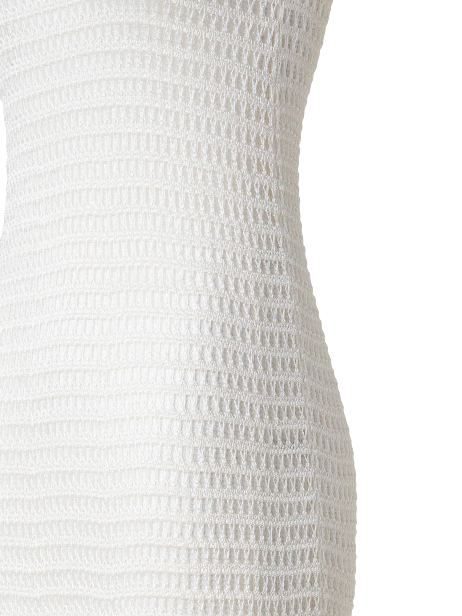 Bodycon Knit Dress in Layered Viscose Crochet - Image 3