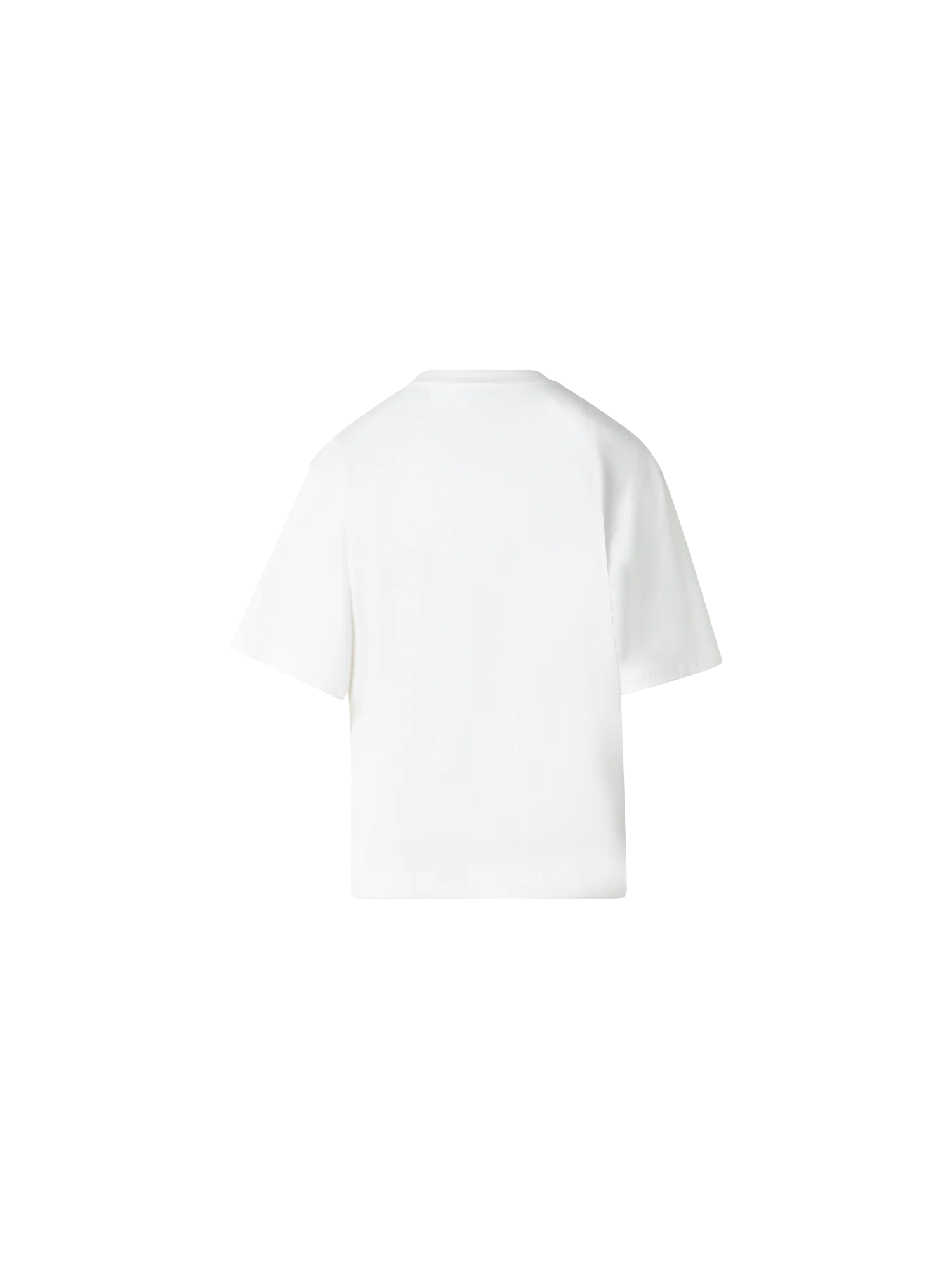 Boxy Cotton T-Shirt with 3D Carnation Detail - Image 4