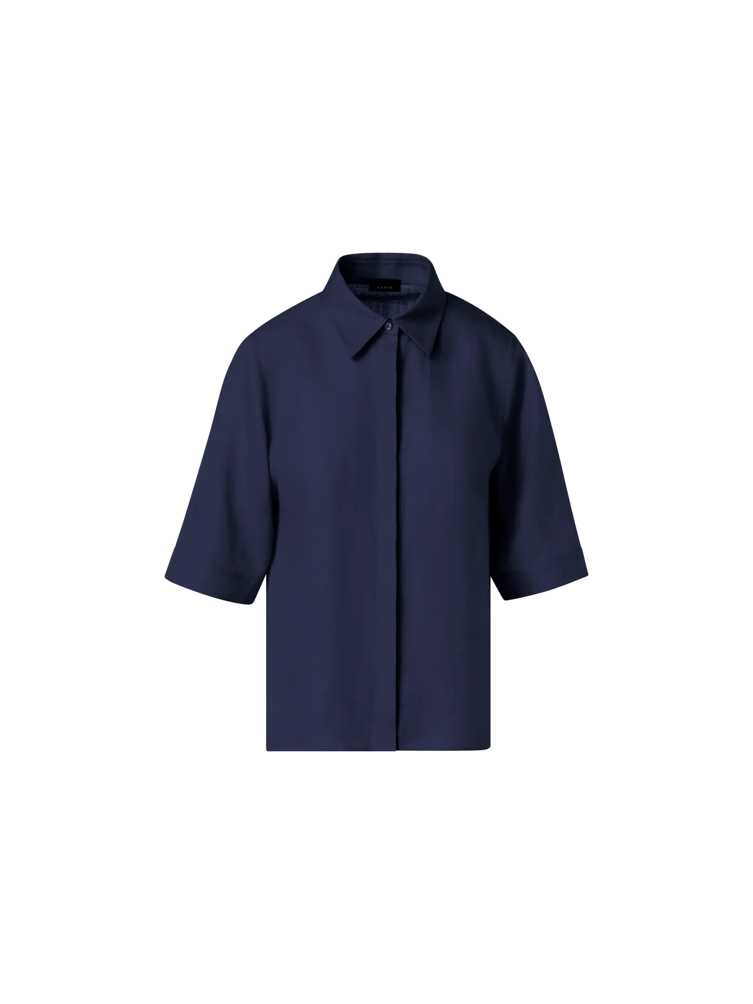 Boxy Shirt Blouse In Linen Voile