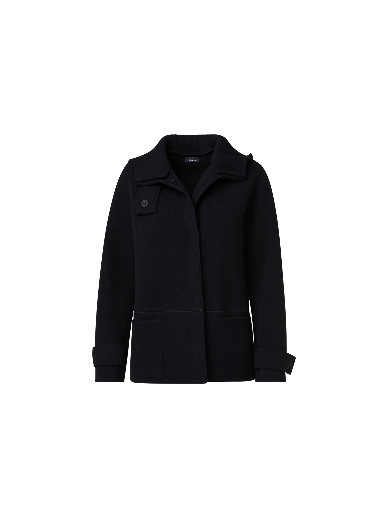Cashmere Piqué Jacket with Removable Hood