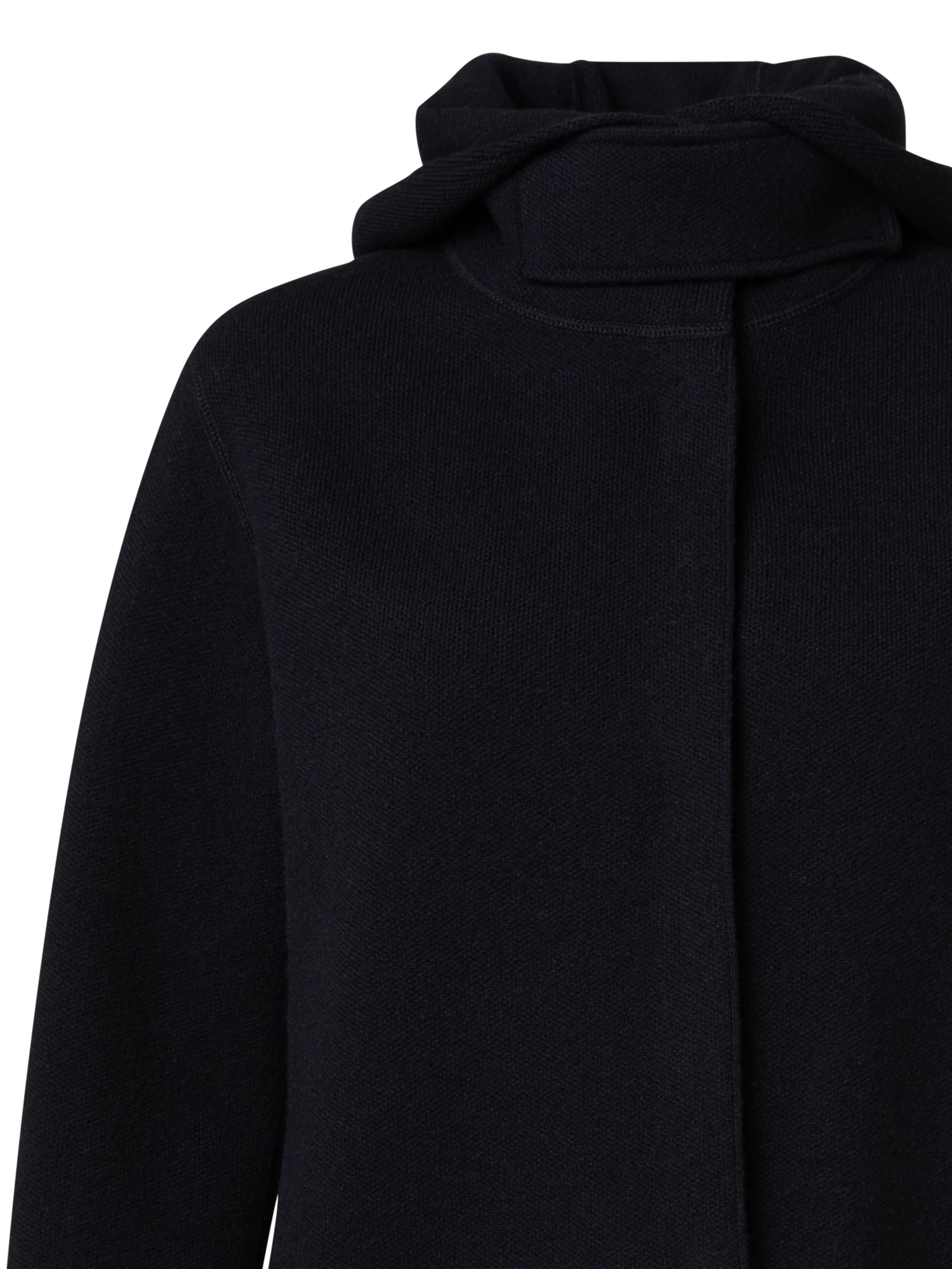 Cashmere Piqué Jacket with Removable Hood - Image 2