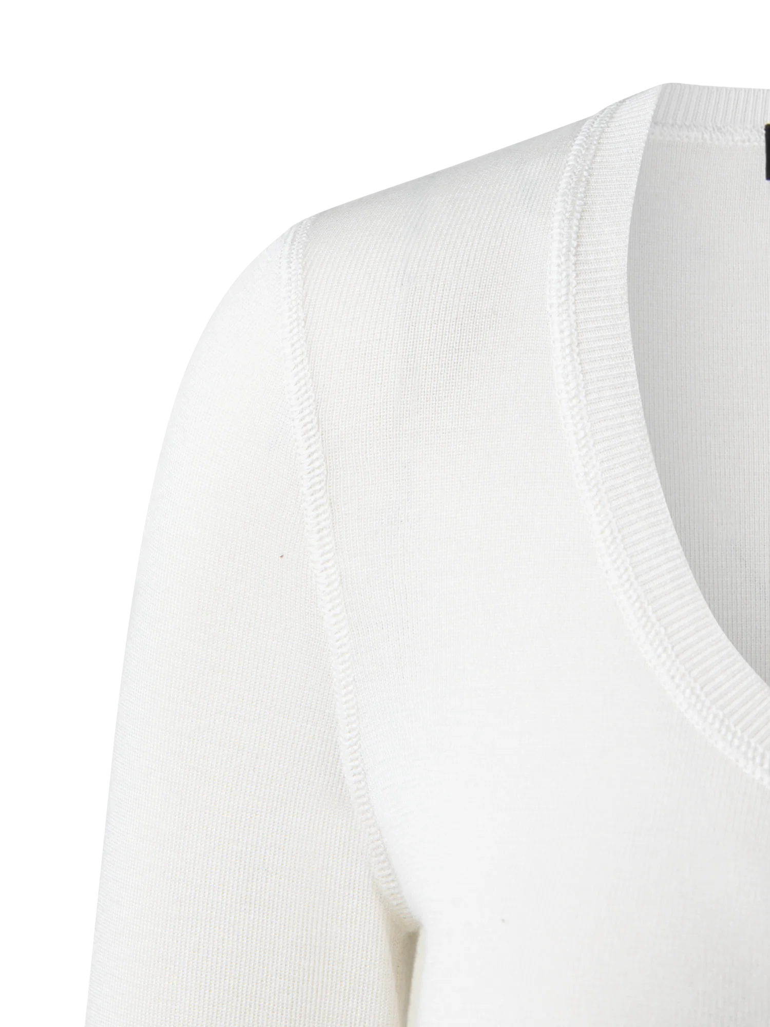 Cashmere Silk Fitted Scoop-Neck Pullover - Image 2