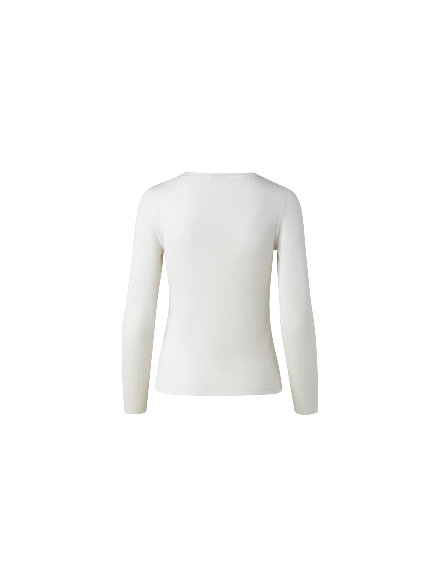 Cashmere Silk Fitted Scoop-Neck Pullover - Image 4