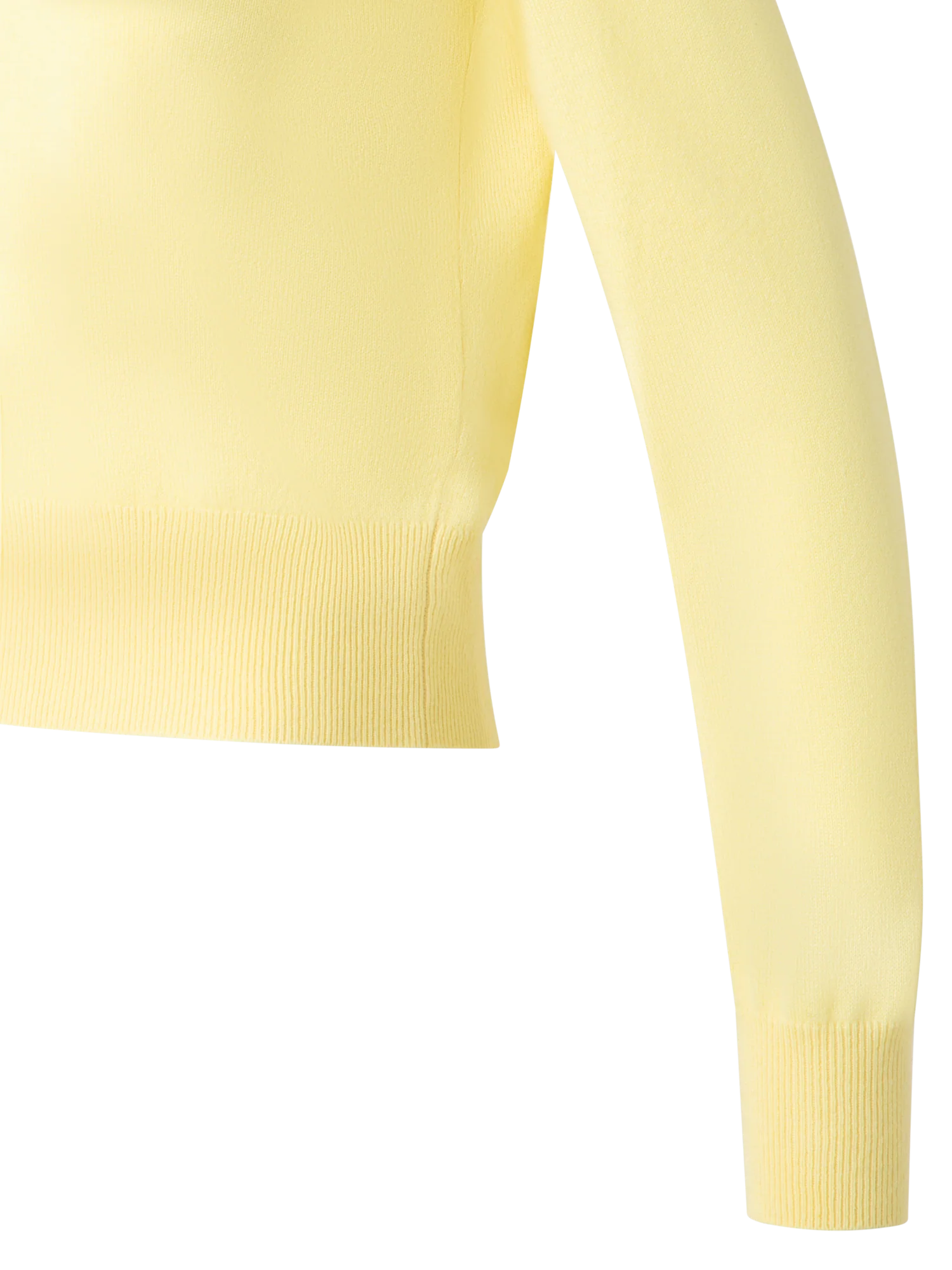 Cashmere Sweater with Fine Sheer Stripe - Image 3