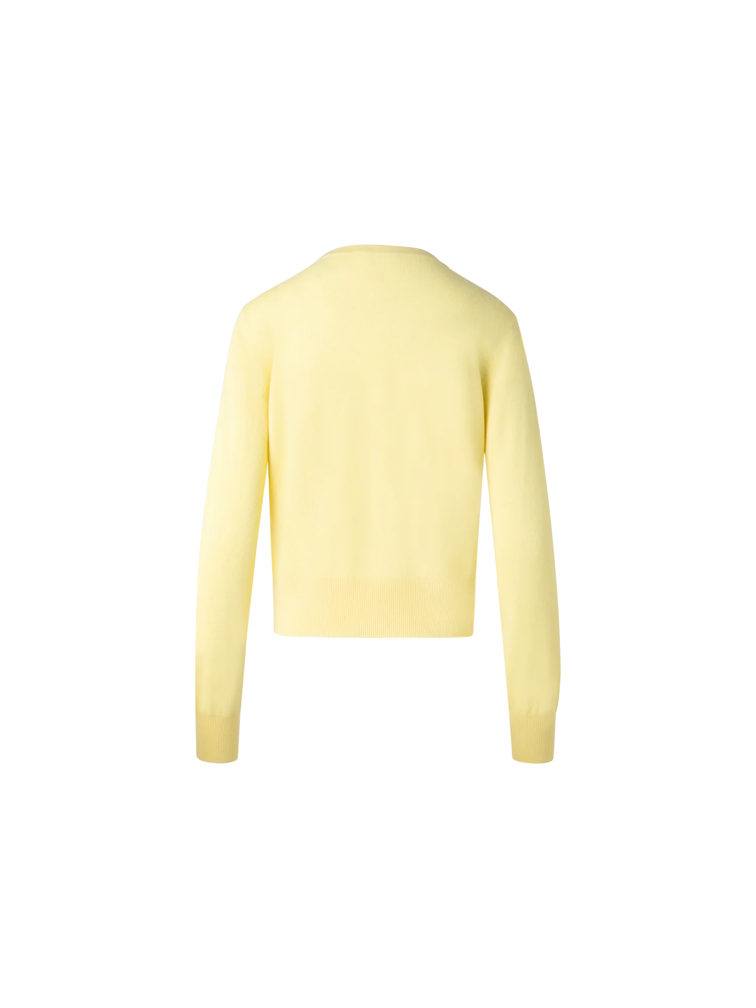 Cashmere Sweater with Fine Sheer Stripe - Image 4