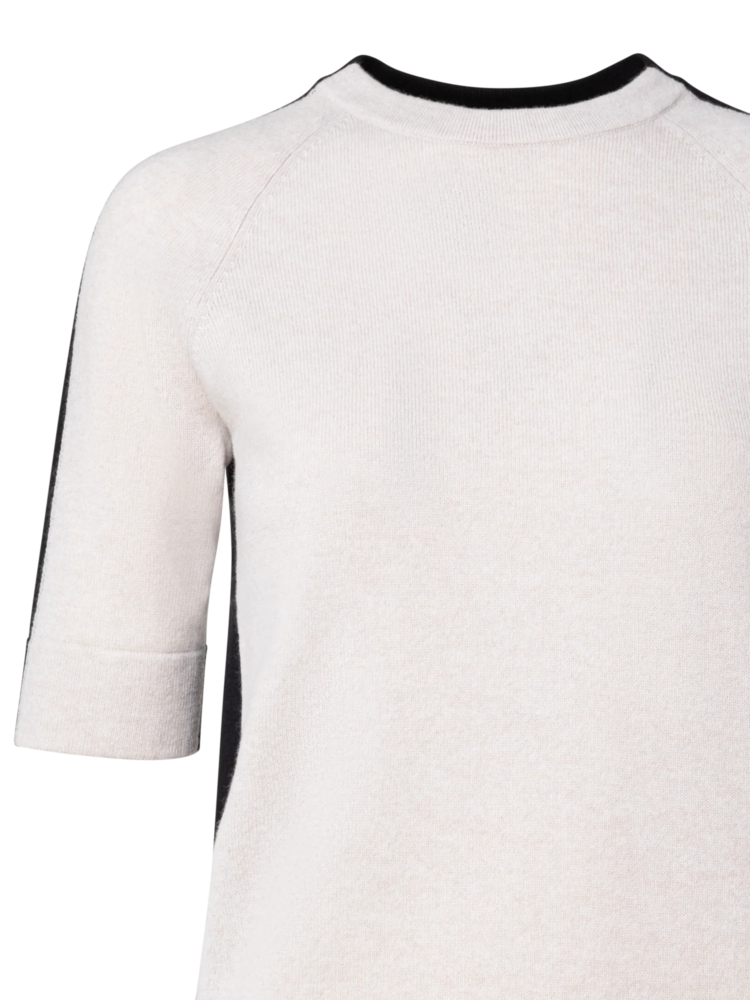 Cashmere Two-Tone Knit Pullover - Image 2