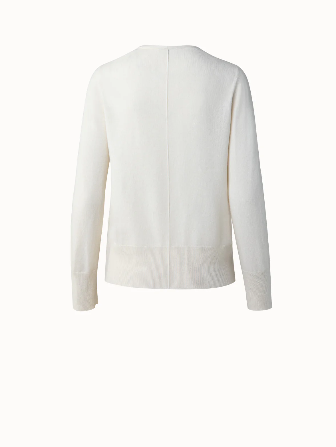 Cashmere V-Neck Knit Pullover - Image 2