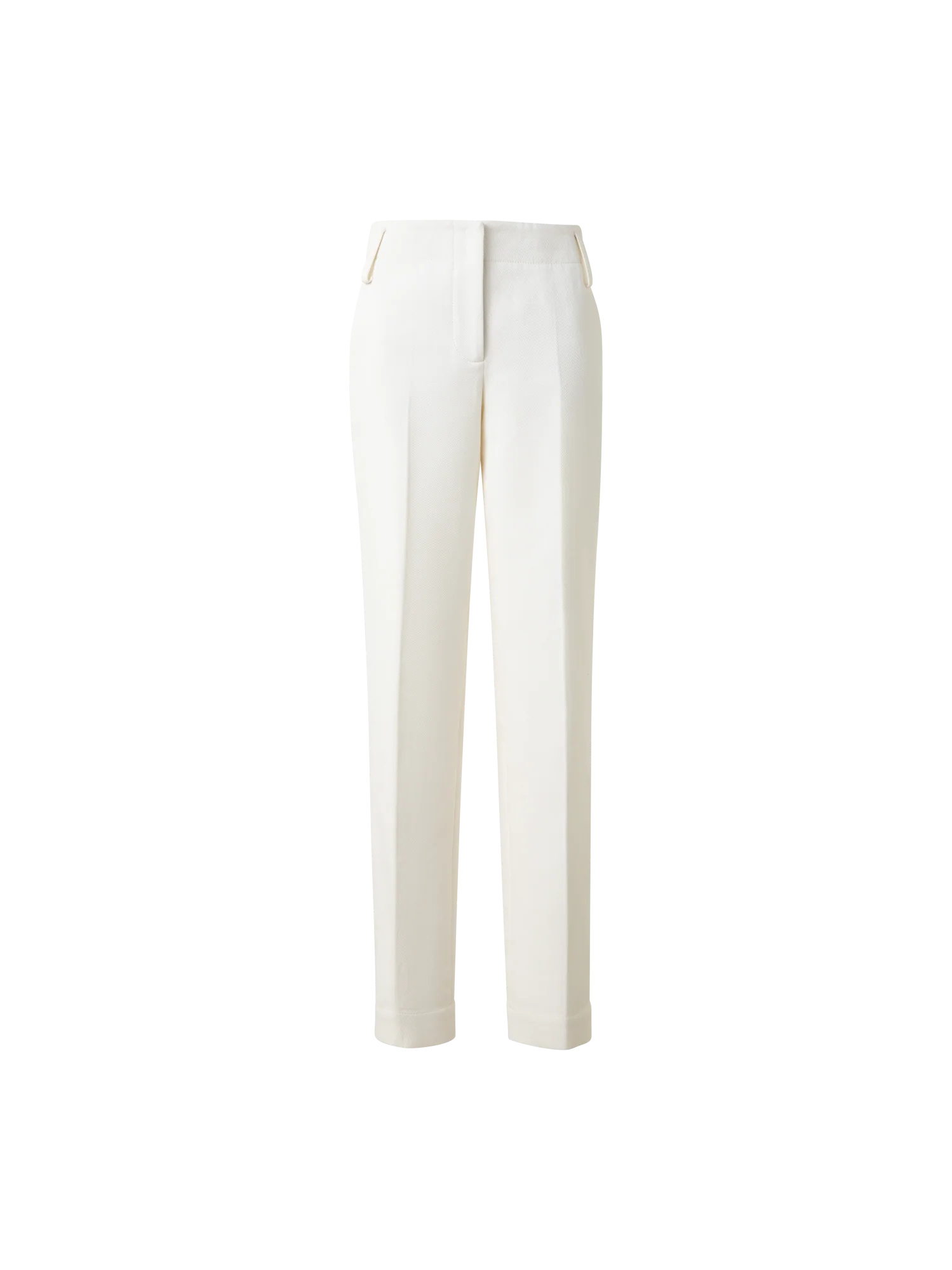 Cropped Conical Cotton Gabardine Stretch Pants