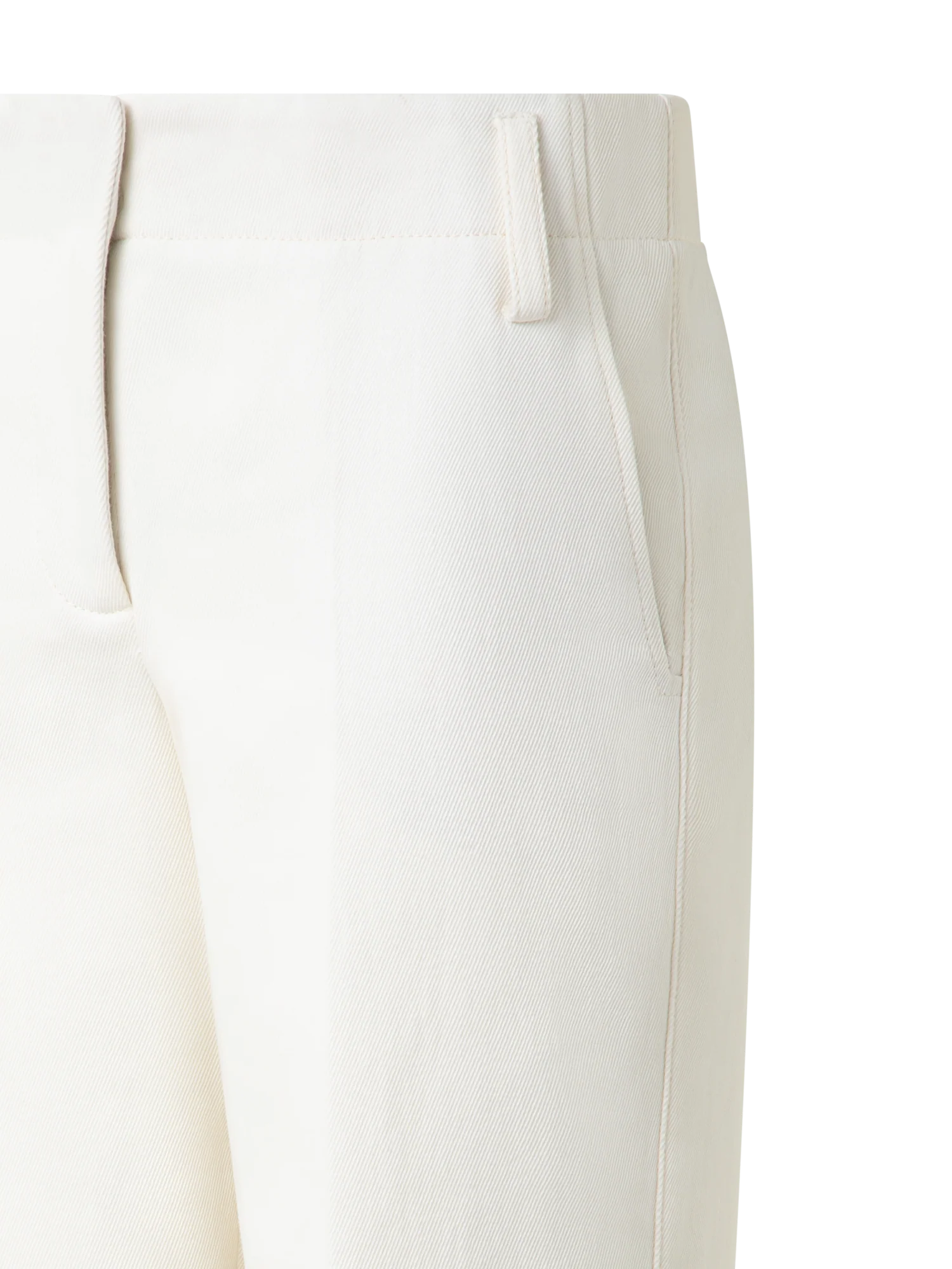 Cropped Conical Cotton Gabardine Stretch Pants - Image 3