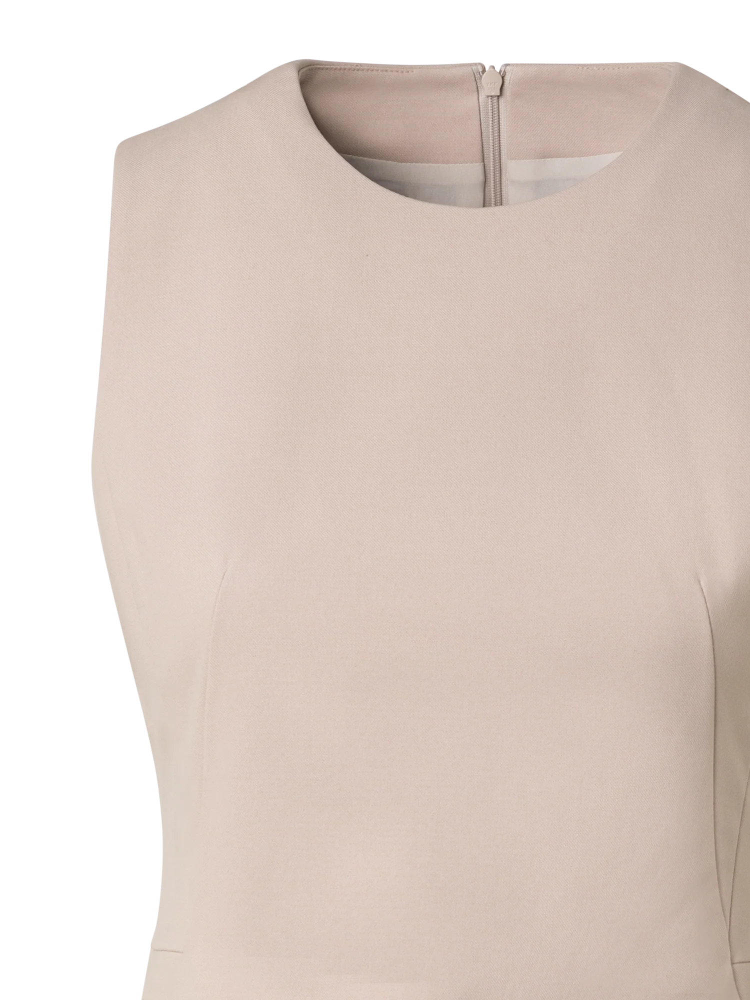 A-Line Cotton Double-Face Sheath Dress - Image 2