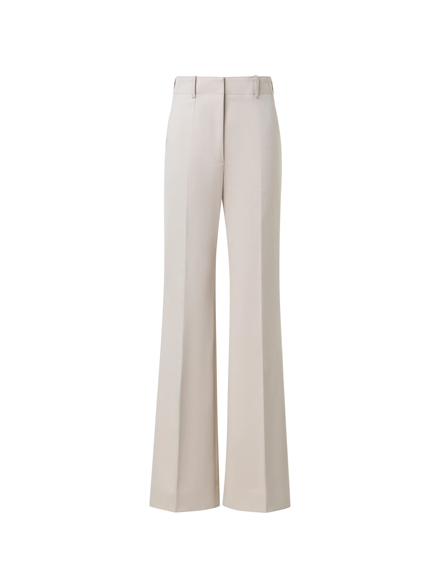 Wide Straight Cotton Gabardine Pants