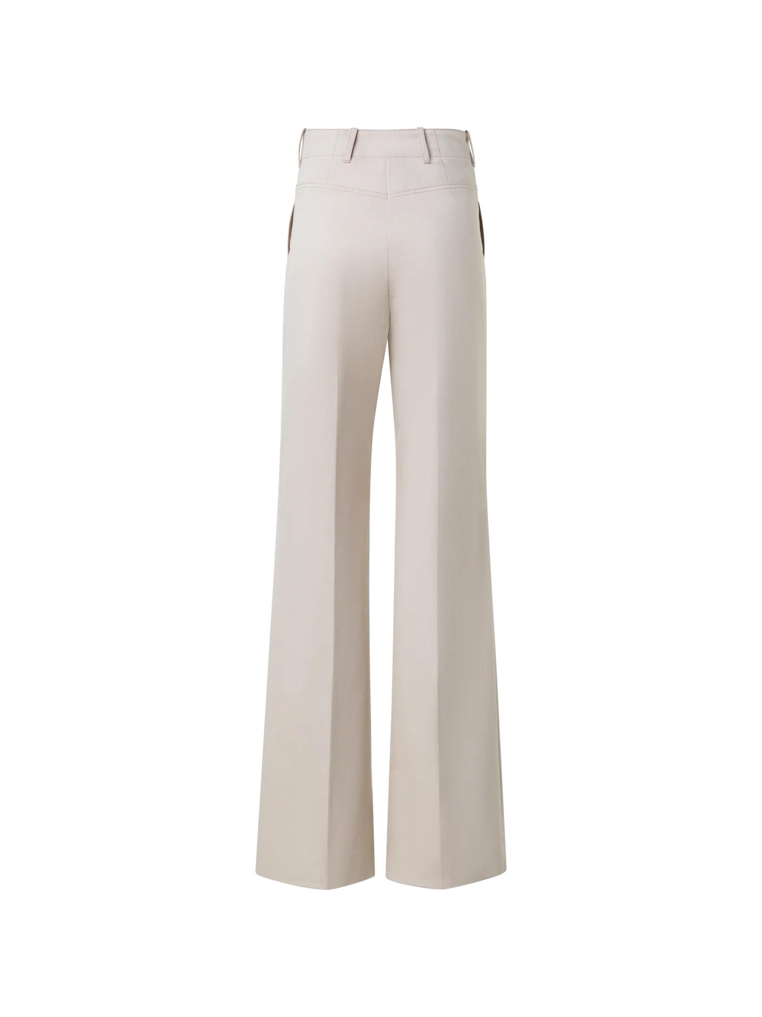 Wide Straight Cotton Gabardine Pants - Image 3