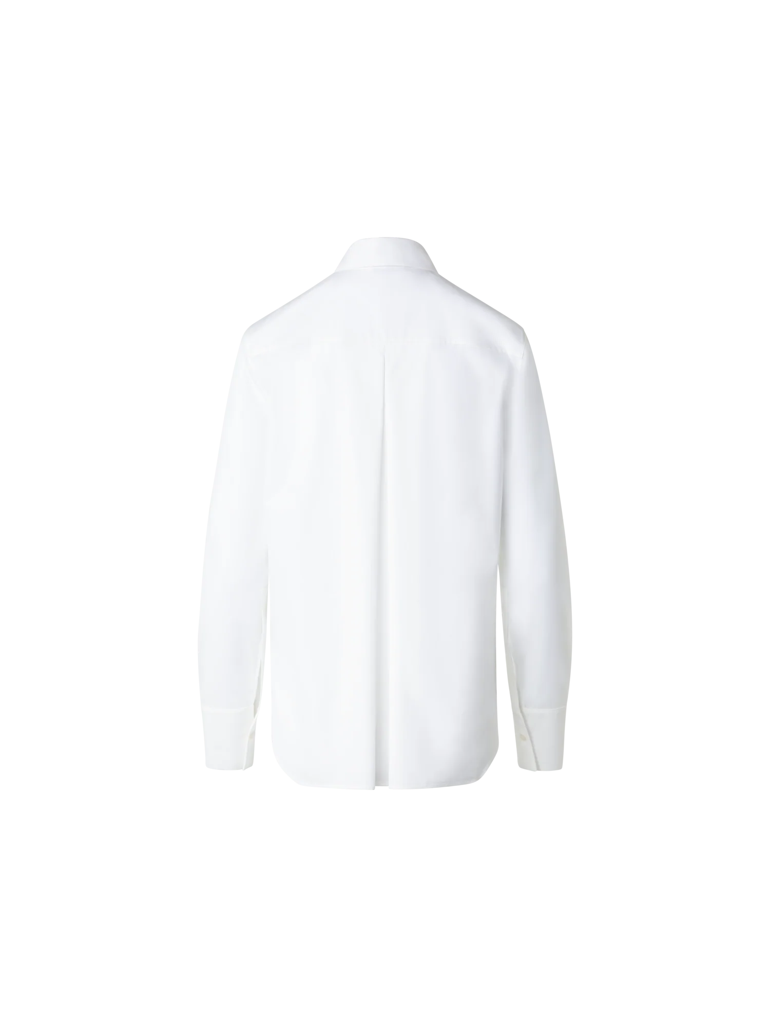 Cotton Poplin Blouse with Lace Front - Image 3