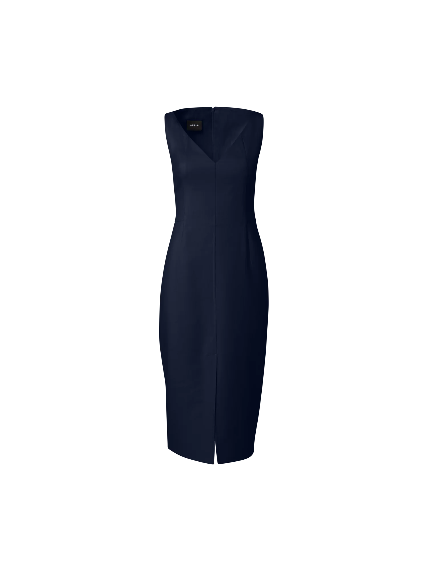 Cotton Silk Double-Face Sheath Dress