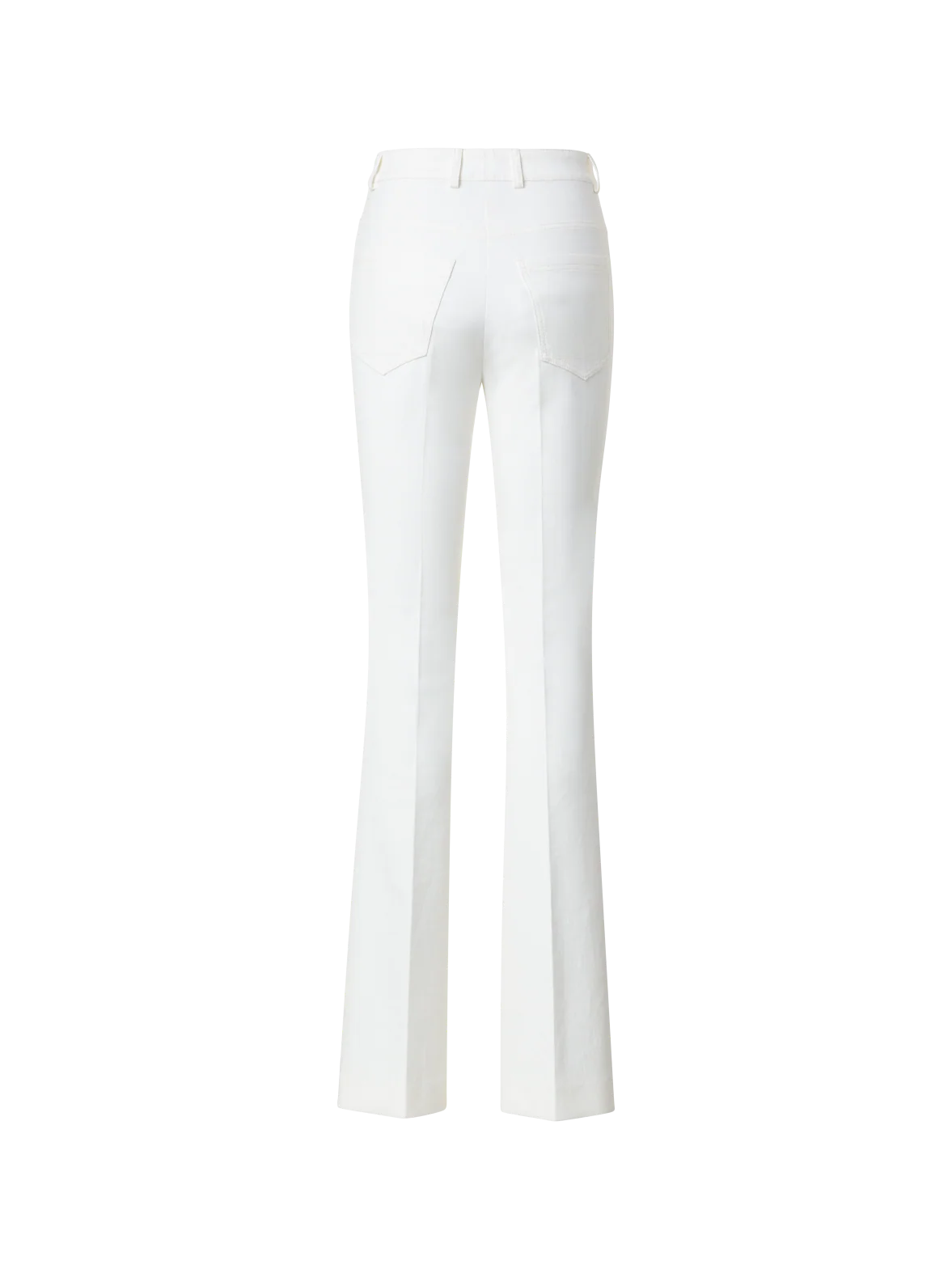 Bootcut Cotton Silk Stretch Double-Face Pants - Image 7