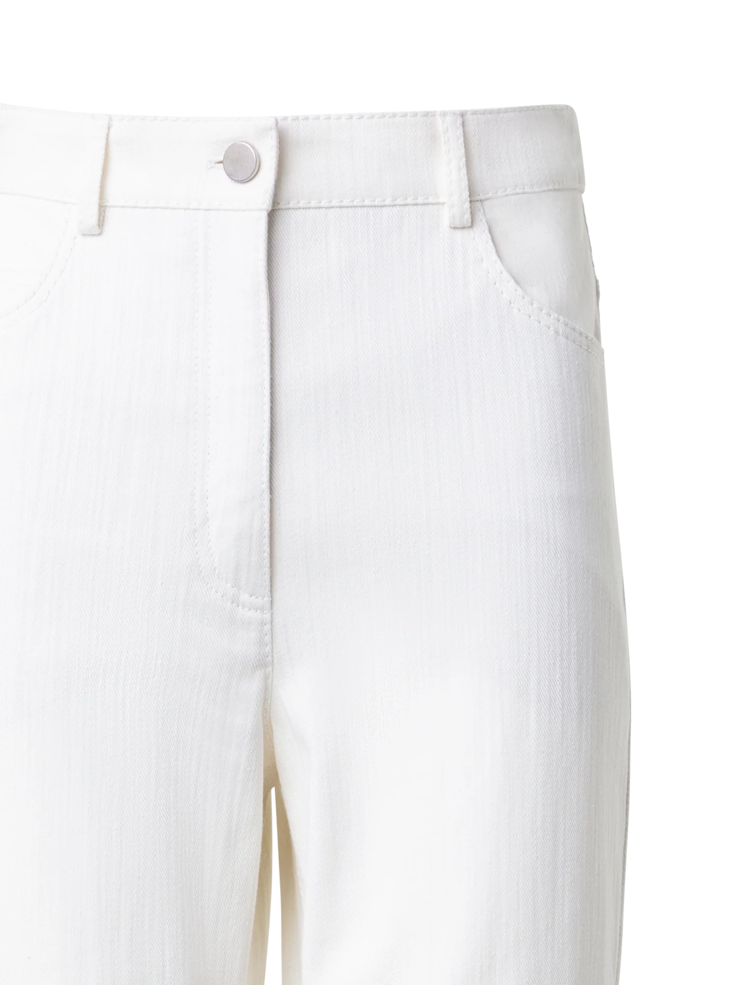 Bootcut Cotton Denim Stretch Pants - Image 2
