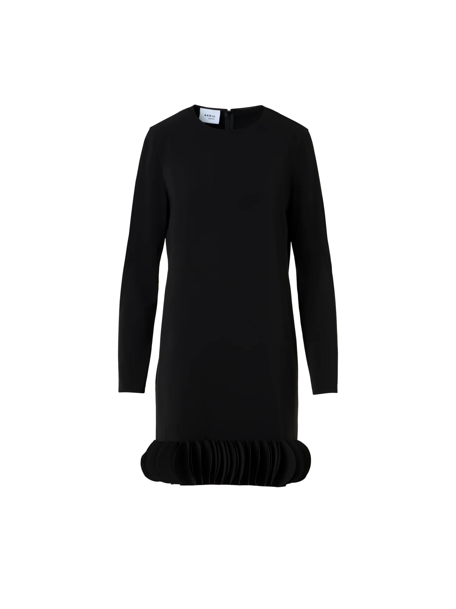 3D Dot Hem Lasercut Crêpe Dress