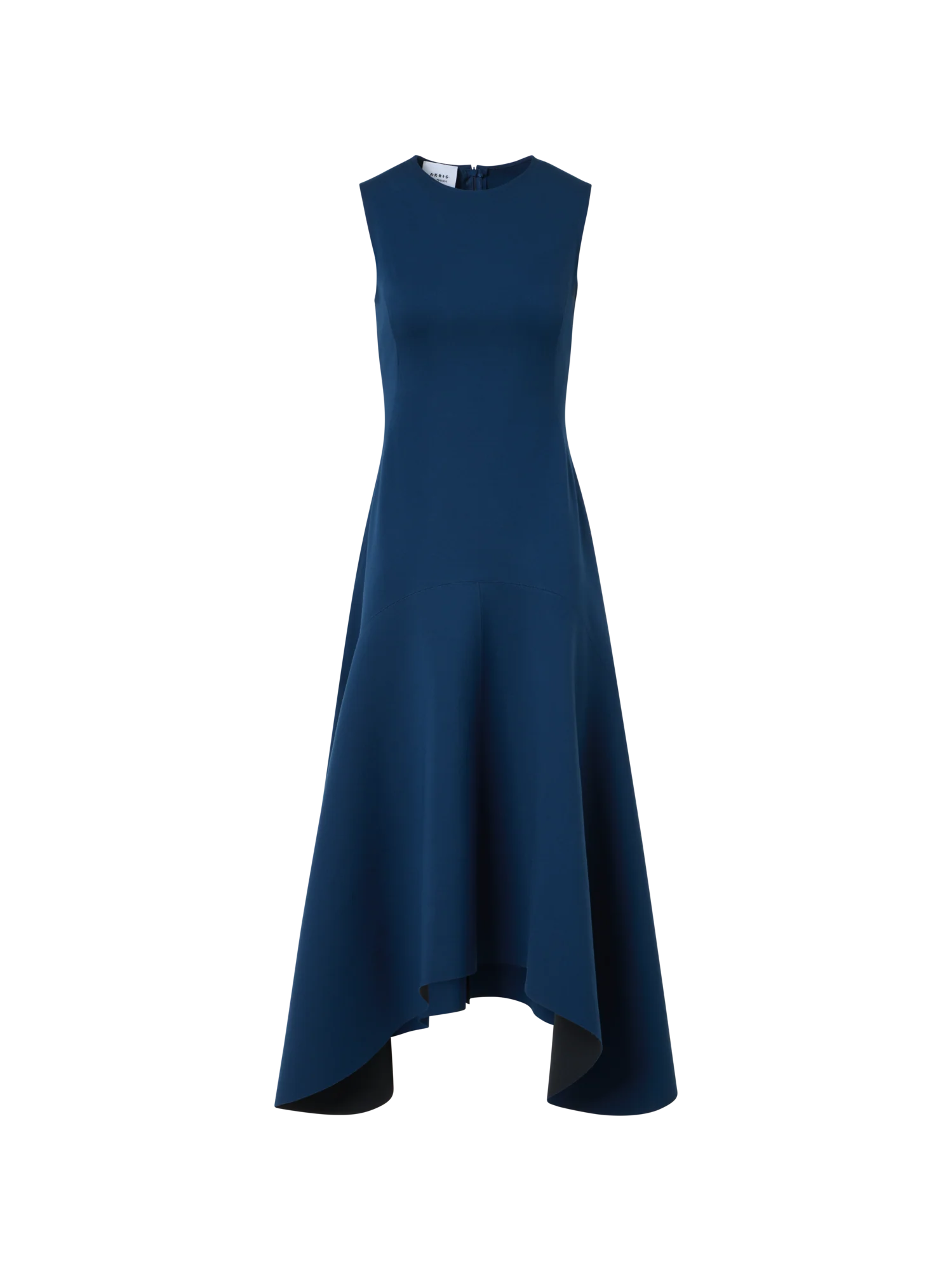 Asymmetric Handkerchief Midi Dress