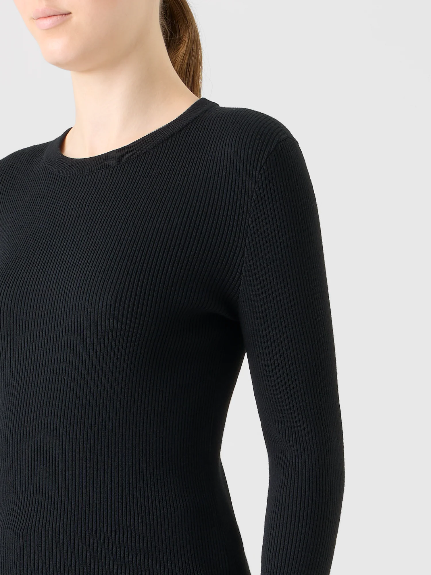 Back Dot Cut-Out Merino Sweater - Image 3