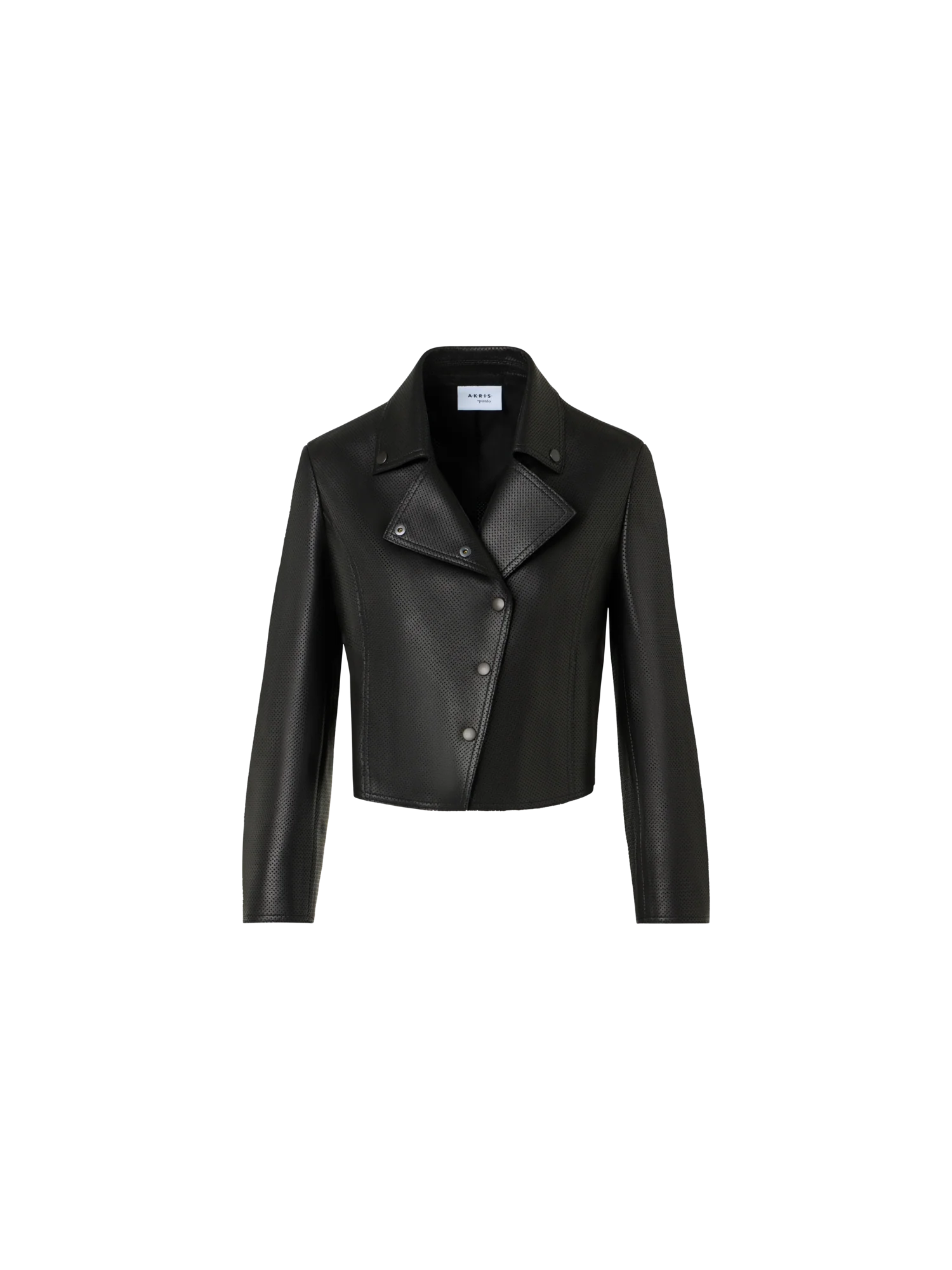Biker Jacket in Pin Dot Nappa Leather - Image 6