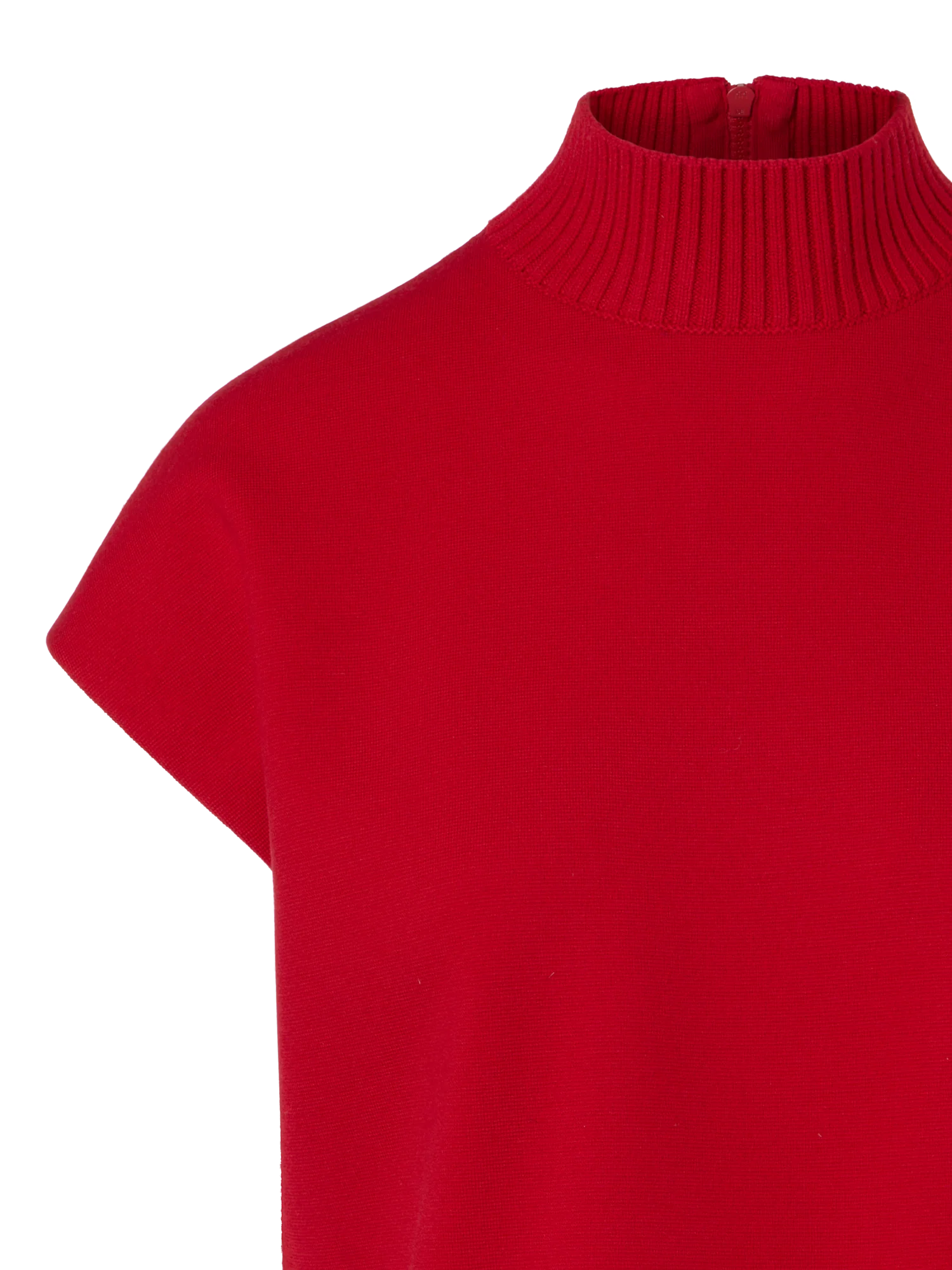 Bright Red Milano Knit Pullover - Image 3