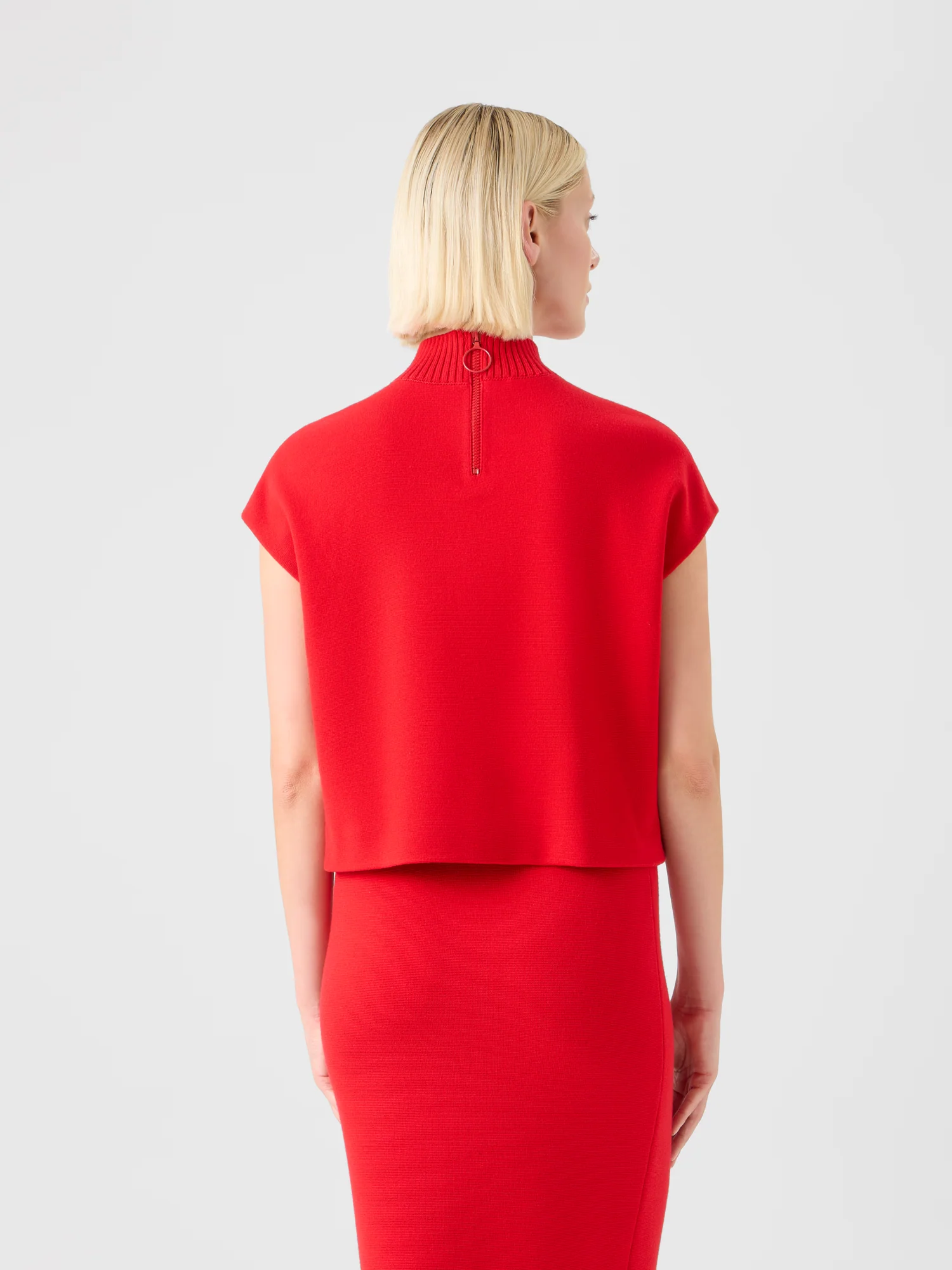 Bright Red Milano Knit Pullover - Image 5
