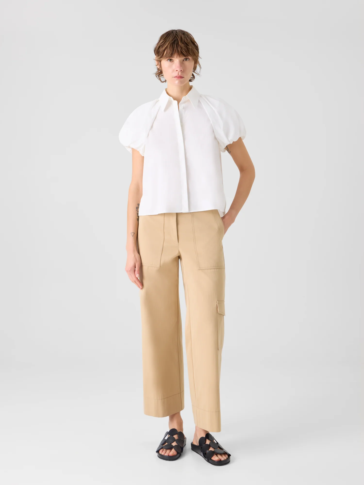 Cargo Pants in Cotton Gabardine - Image 2
