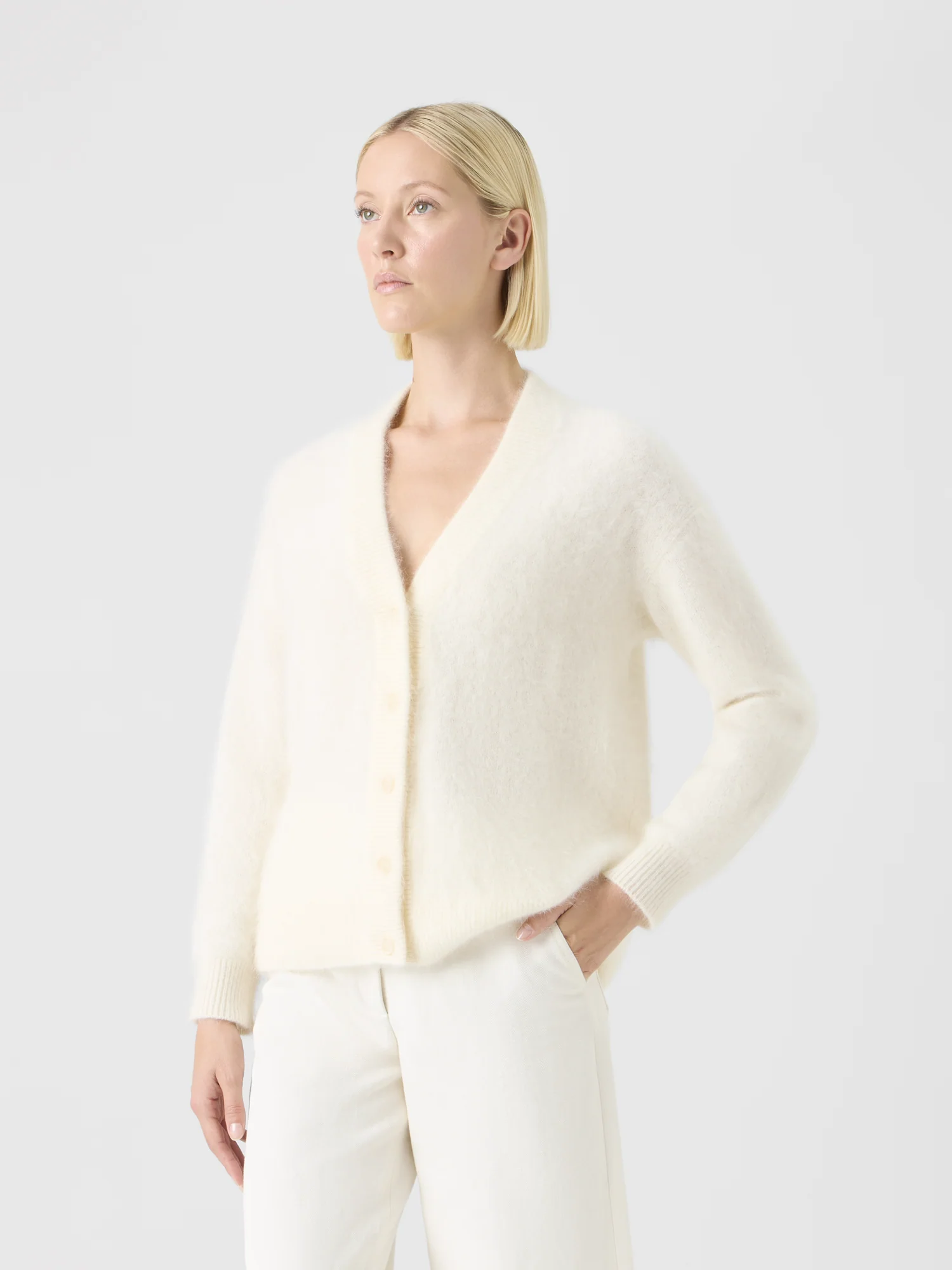Cloud Cashmere Relaxed Cardigan - Image 3