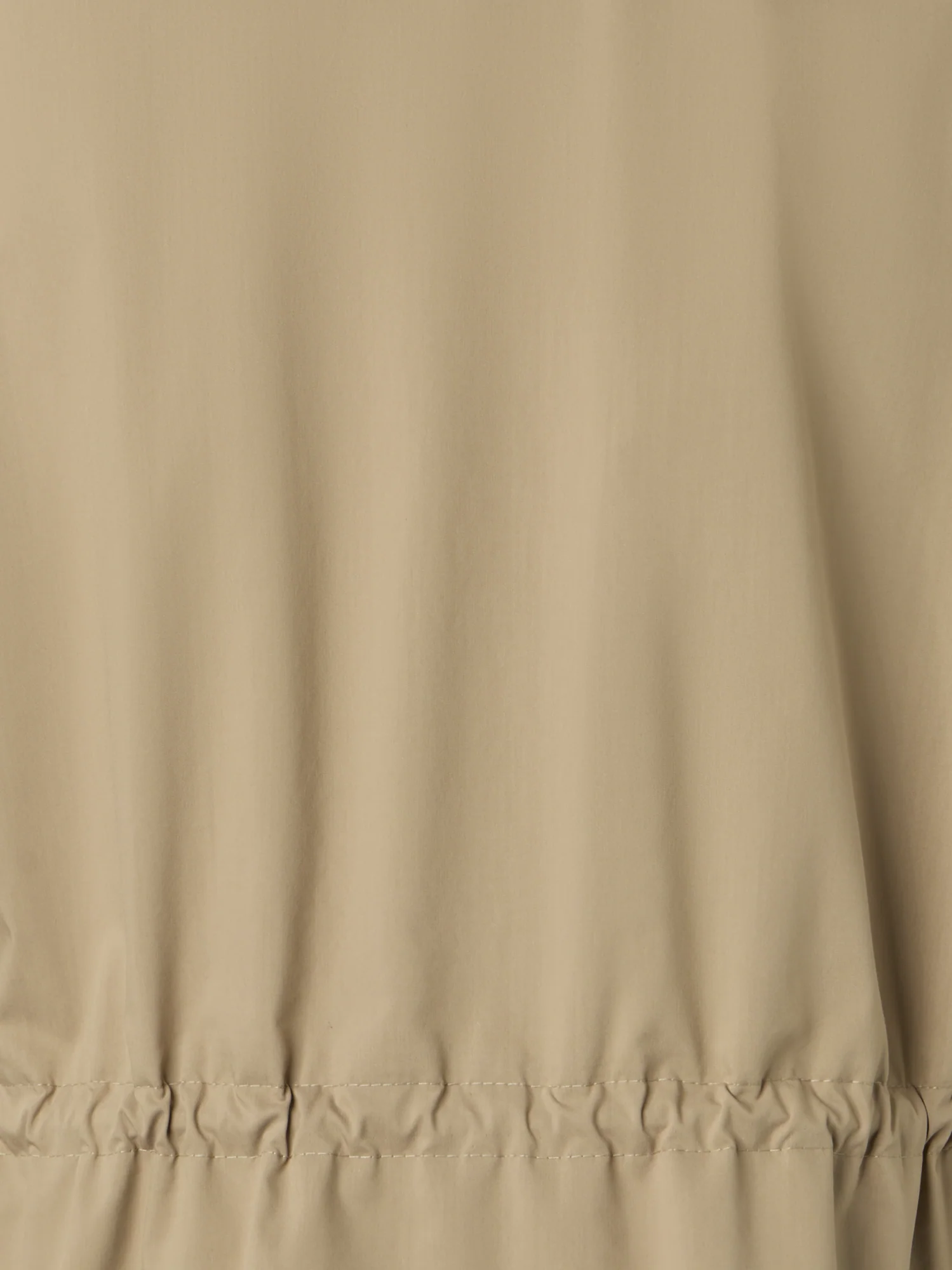 Cotton Short Parka Jacket with Elastic Waist - Image 5