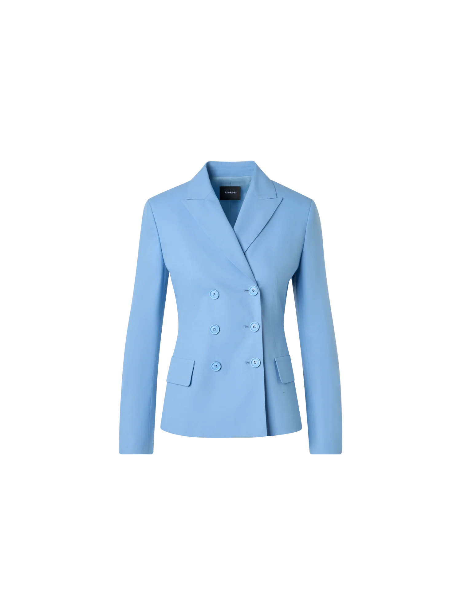 Double-Breasted Cotton Stretch Gabardine Jacket