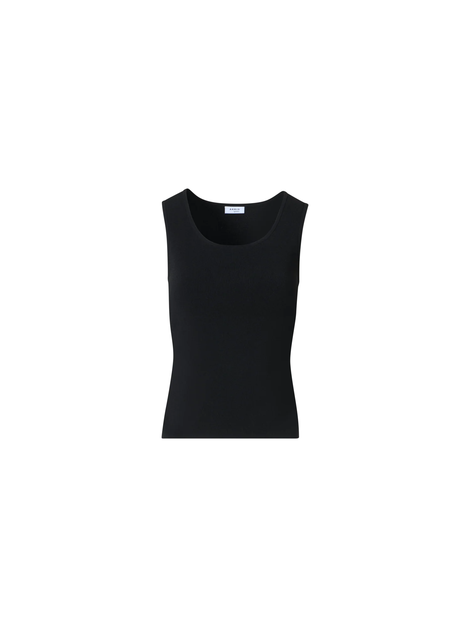 Fitted Viscose Blend Knit Tank Top