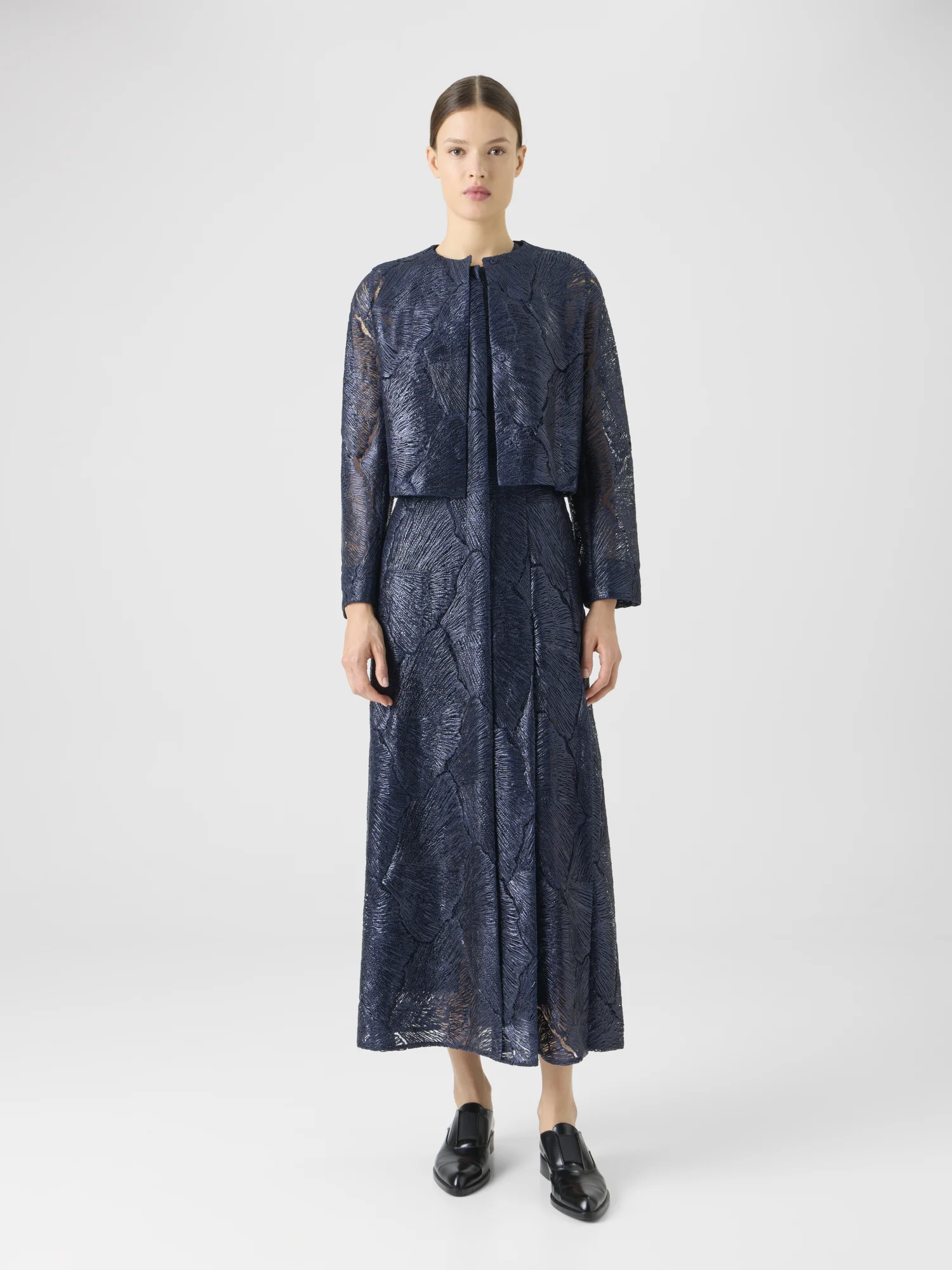 Lacquered Sea Fan Lace Short Jacket - Image 2