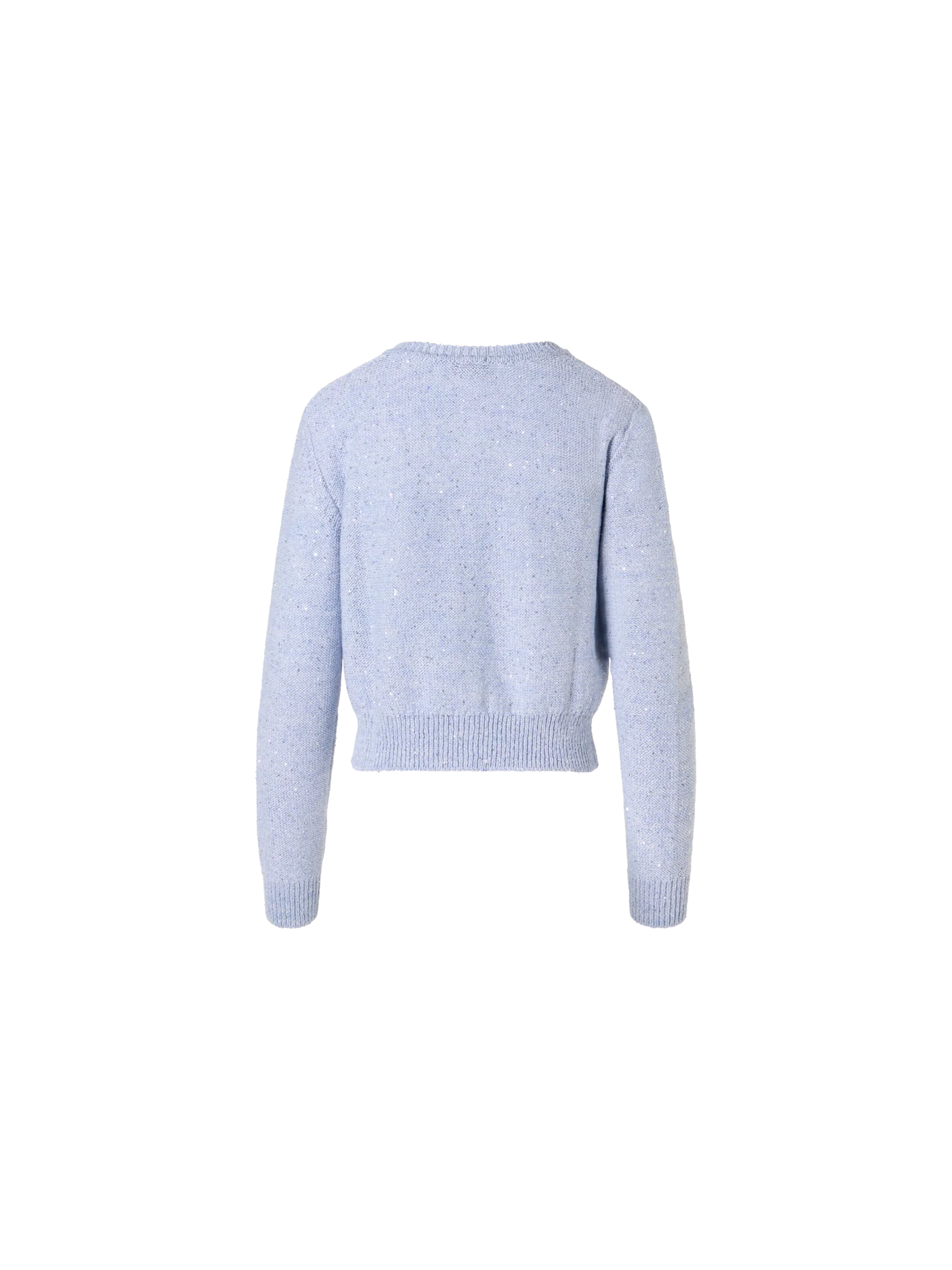 Linen-Cotton Micro Sequin Cardigan - Image 3
