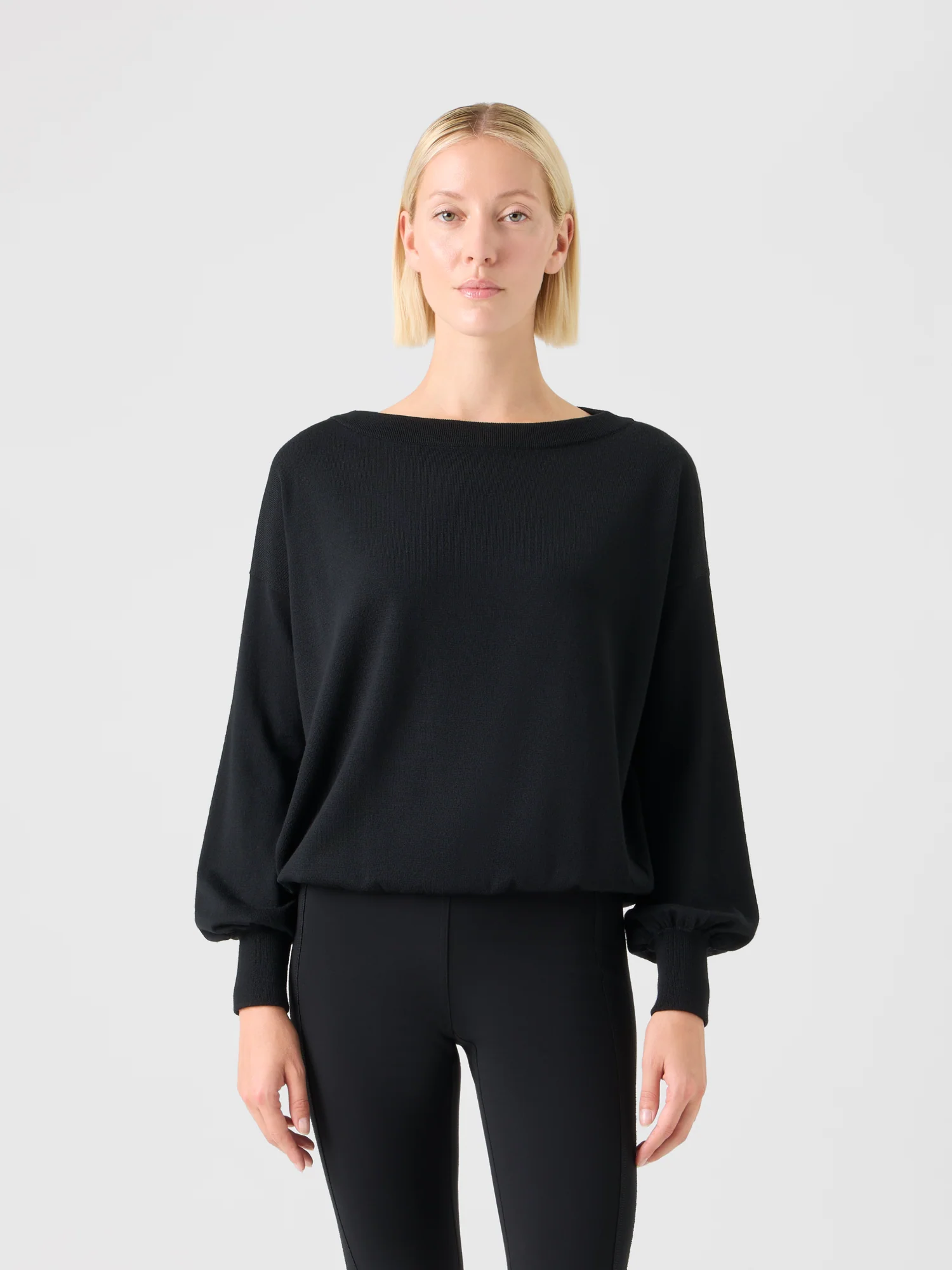 Off-Shoulder Merino Wool Sweater - Image 2