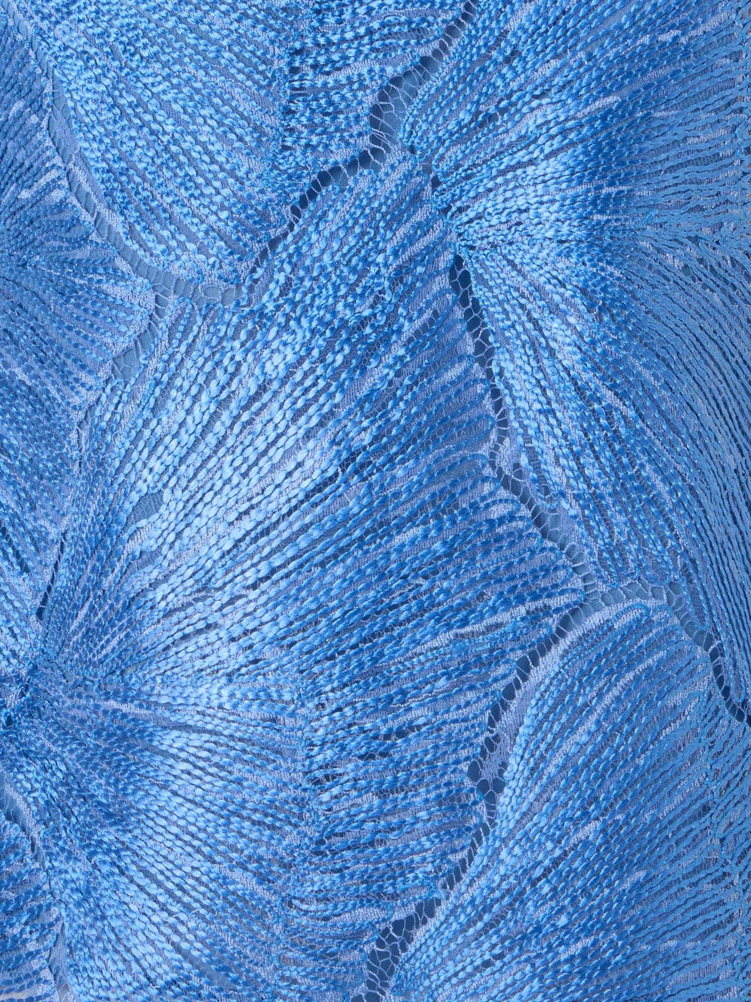 Polo Blouse in Lacquered Sea Fan Lace - Image 3