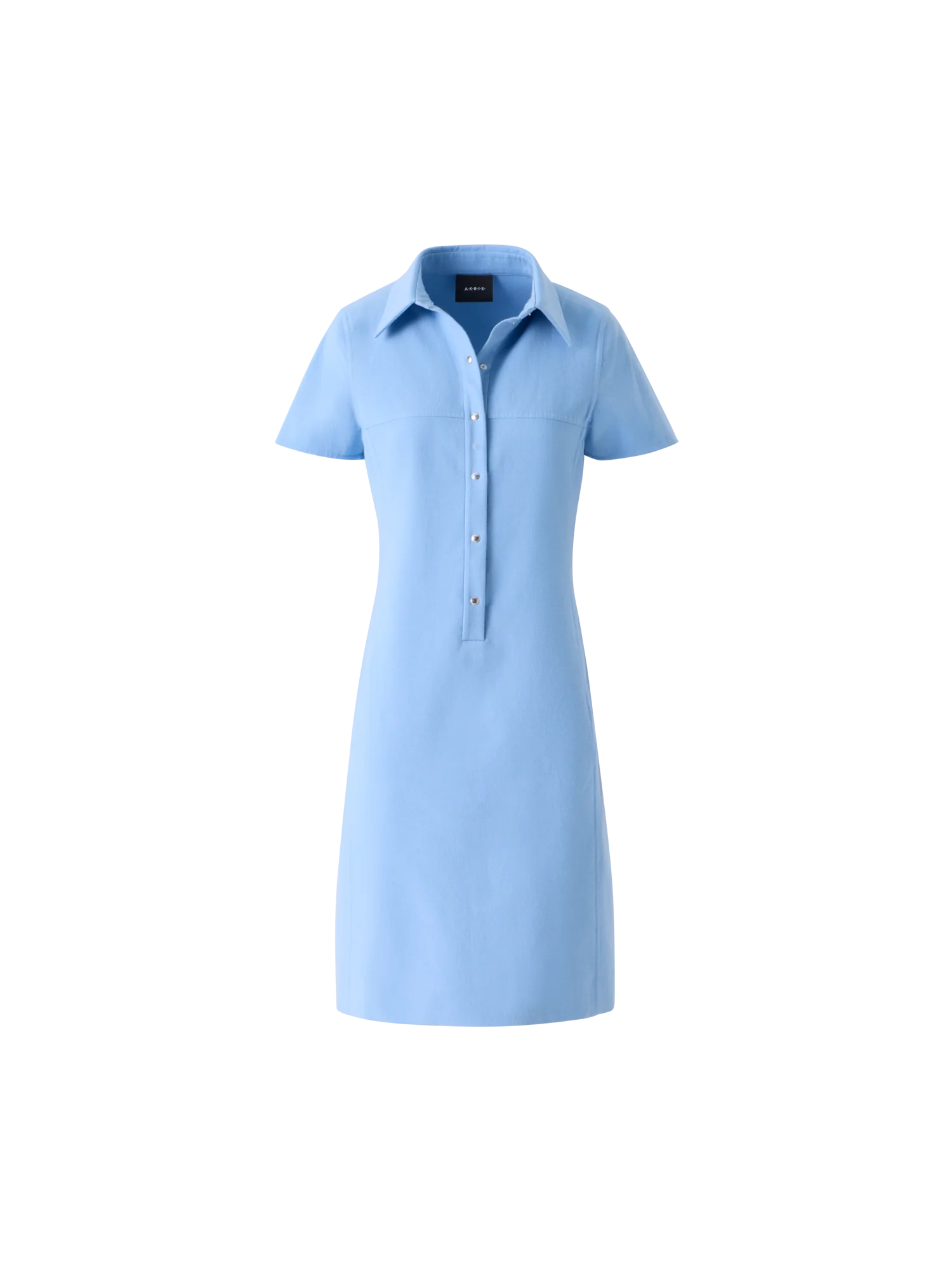 Polo Dress in Cotton Silk Double-Face - Image 2