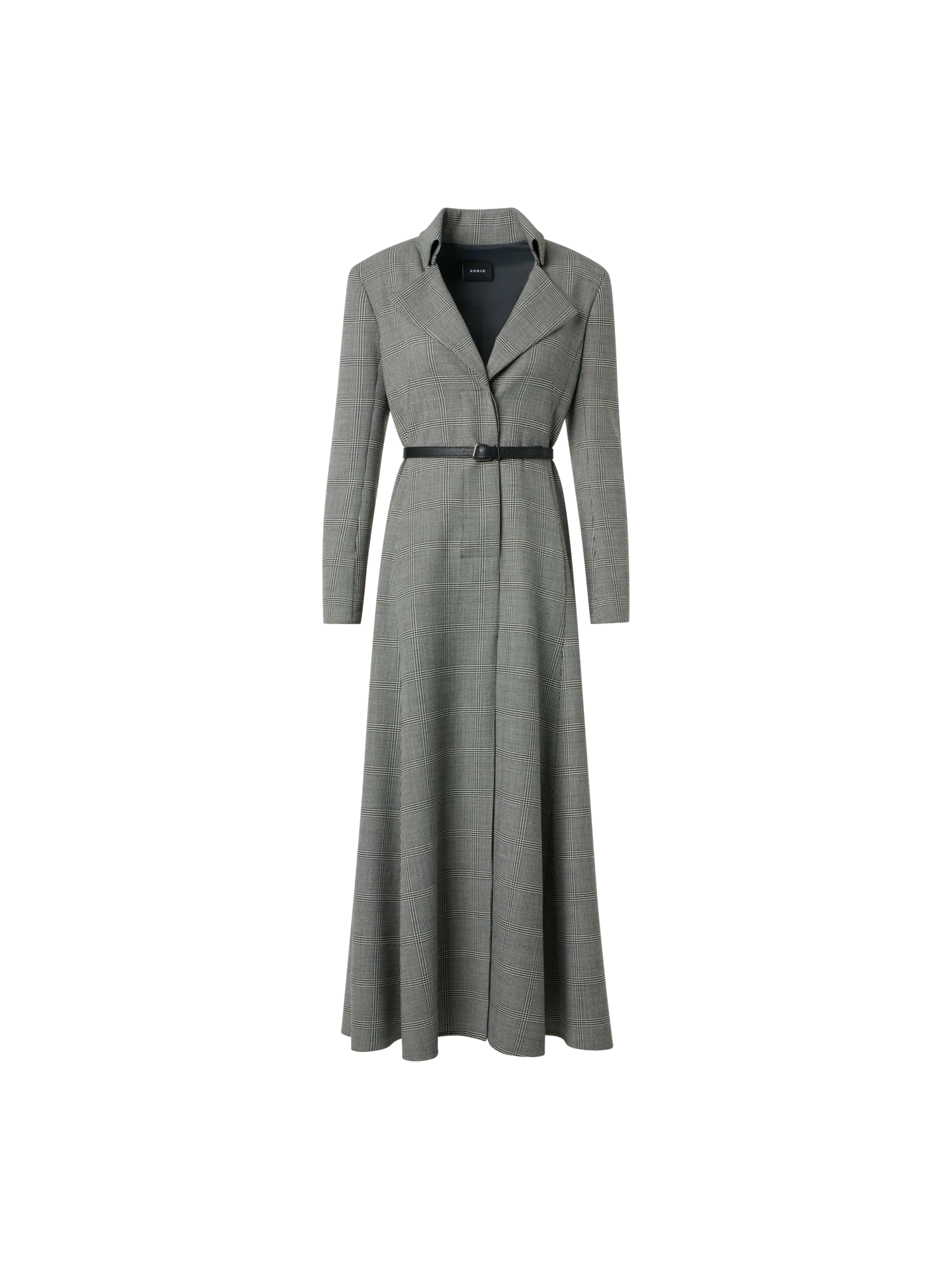 Prince of Wales Check Wool Double-Face Midi Dress - Image 4