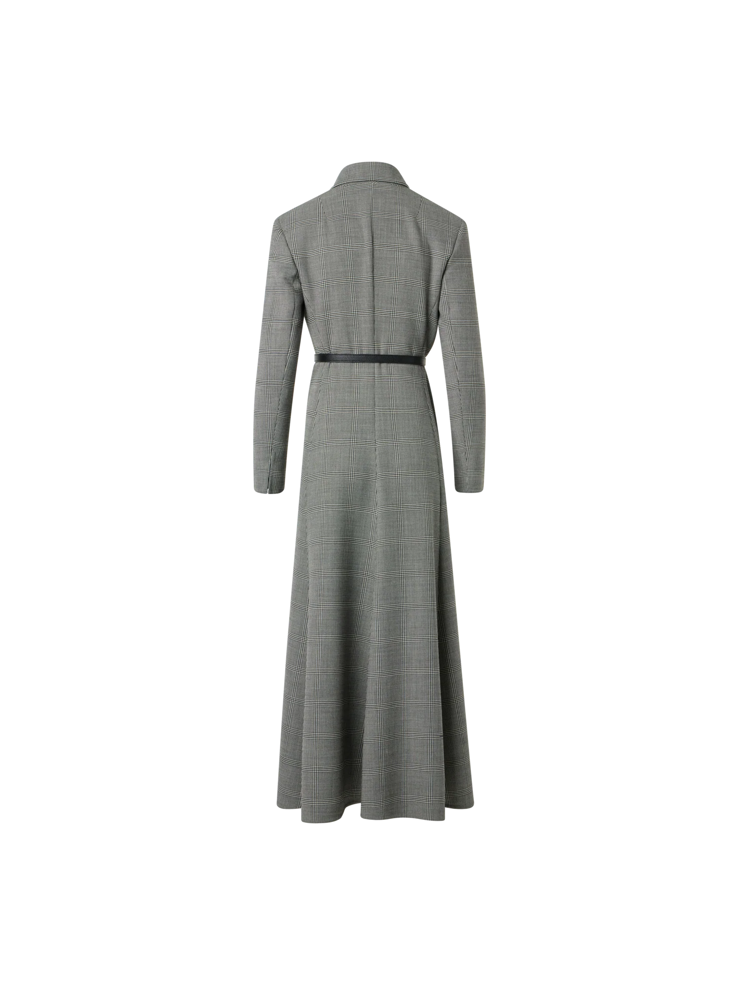 Prince of Wales Check Wool Double-Face Midi Dress - Image 5
