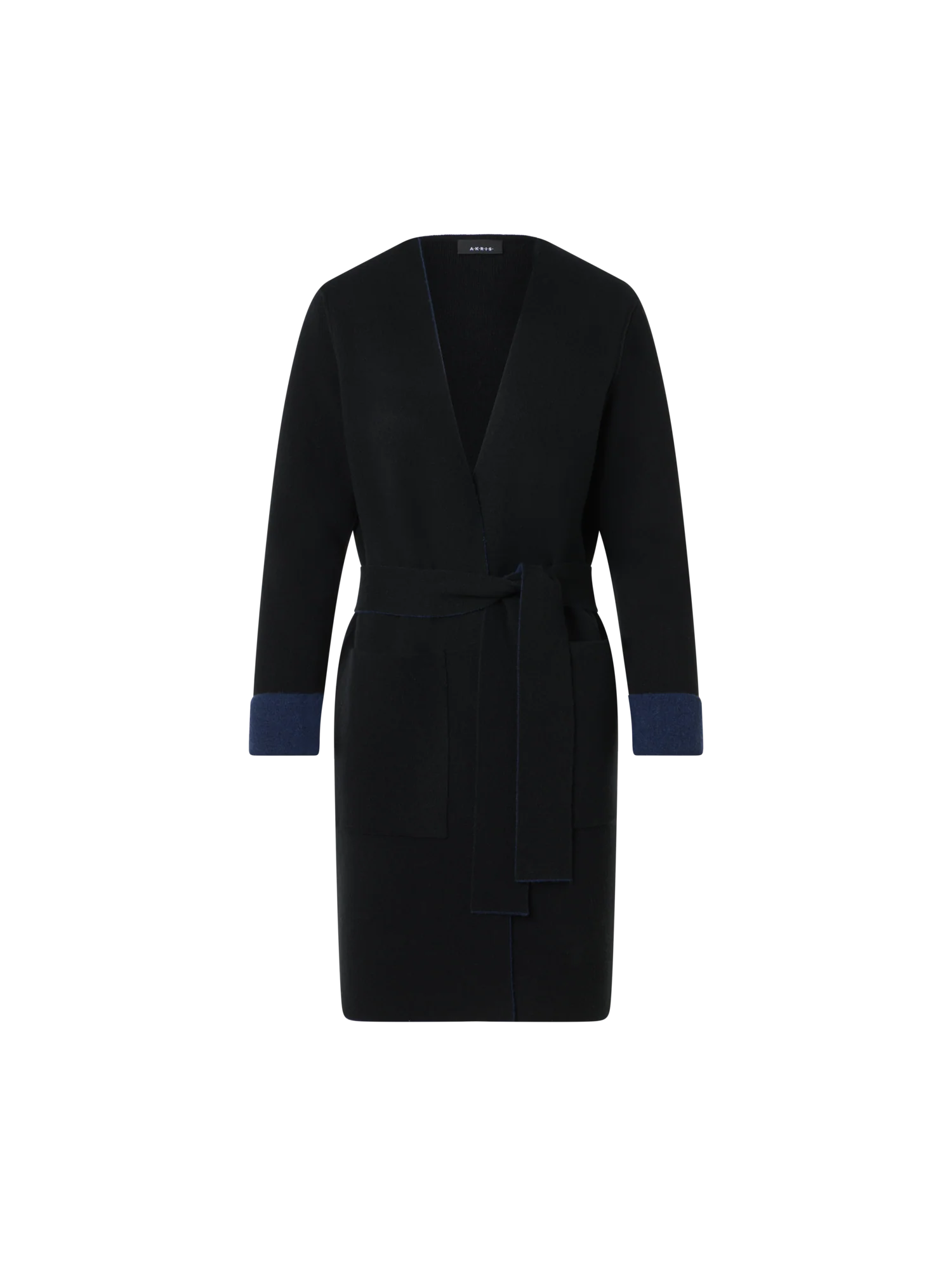 Reversible Cashmere Double-Face Long Cardigan - Image 2