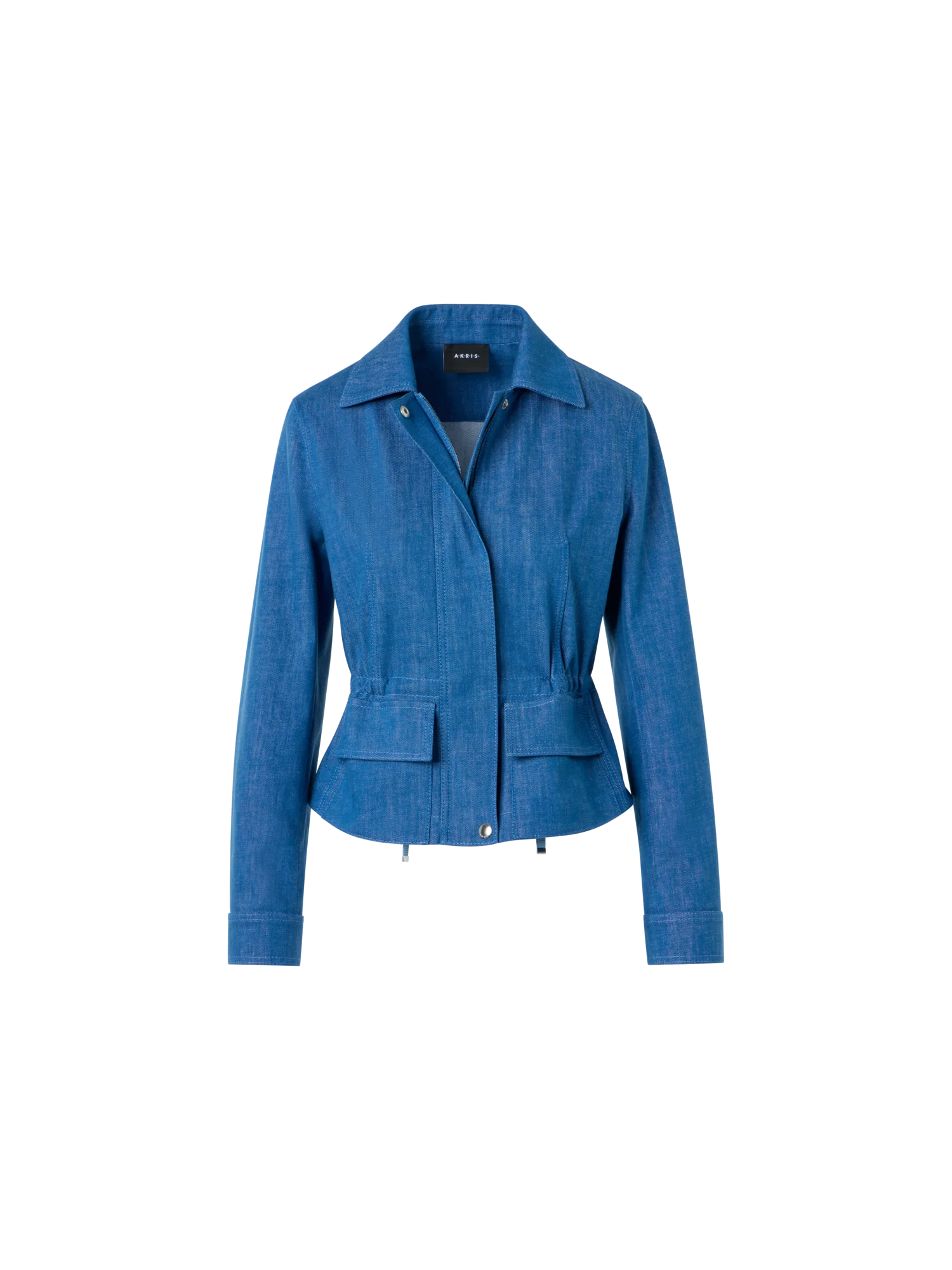 Short Cotton Stretch Denim Jacket