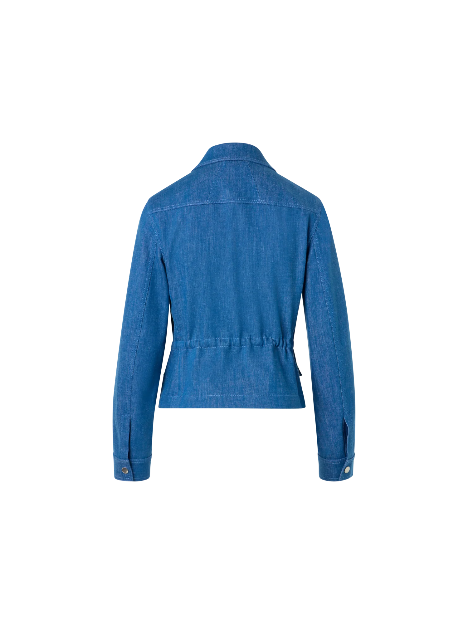 Short Cotton Stretch Denim Jacket - Image 6