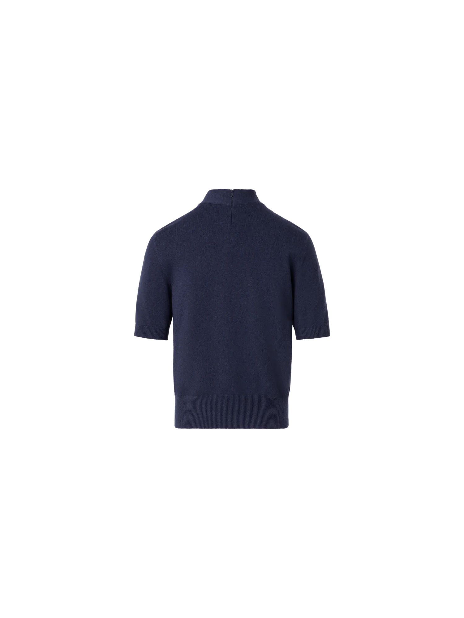 Short Sleeve Cashmere Sweater with Knot Detail - Image 3