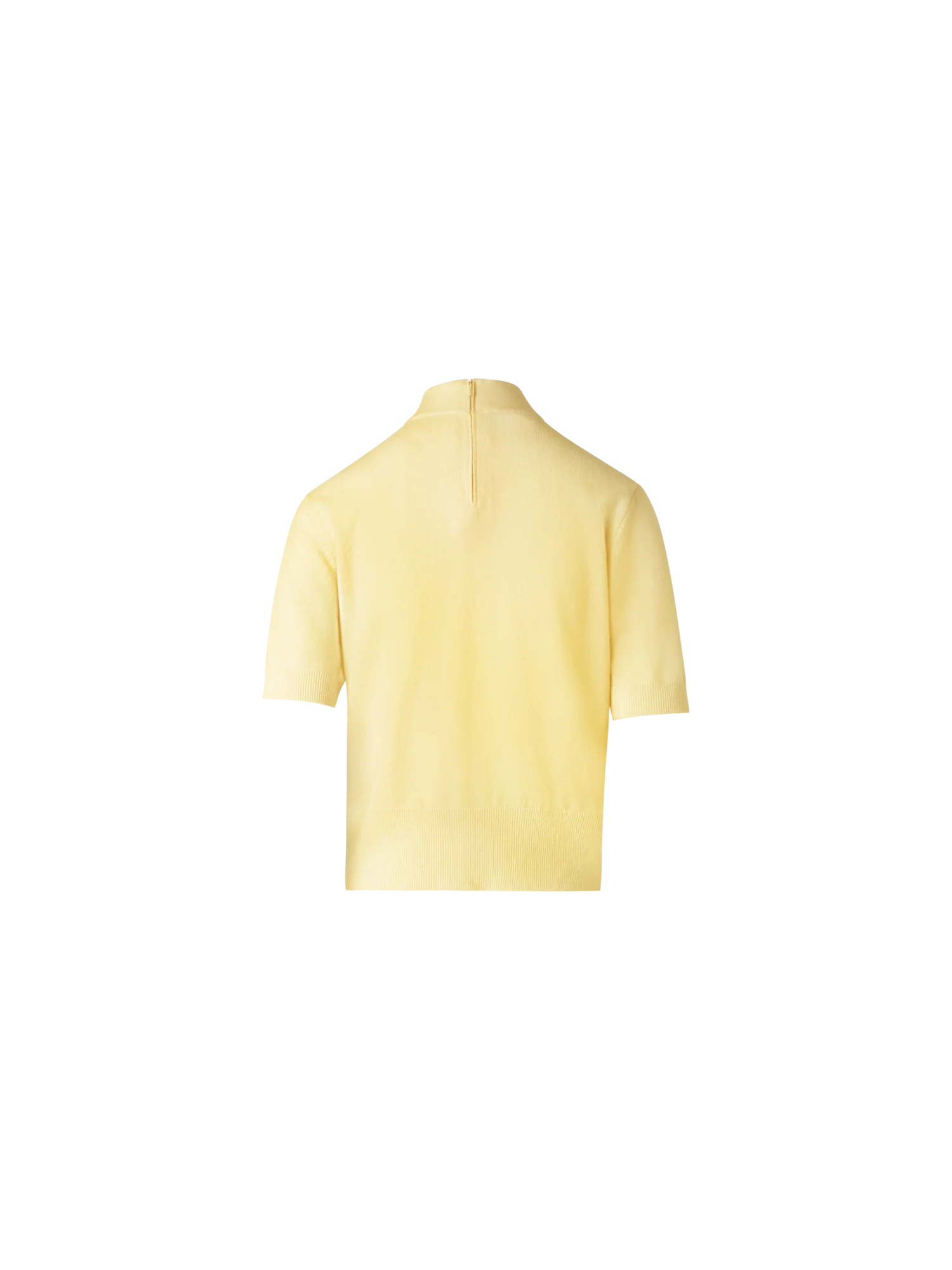 Short Sleeve Cashmere Sweater with Knot Detail - Image 4