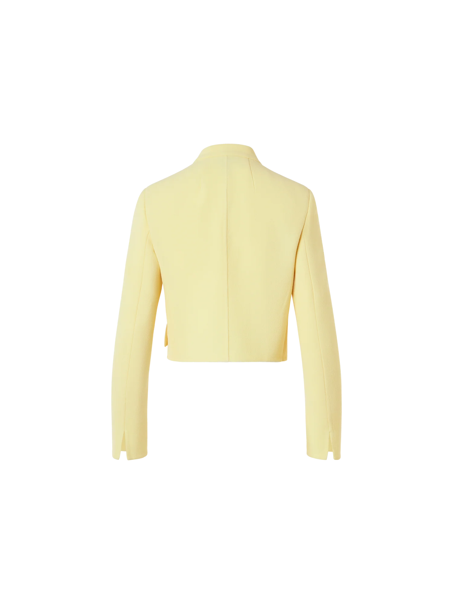 Short Wool Crêpe Double-Face Jacket - Image 7