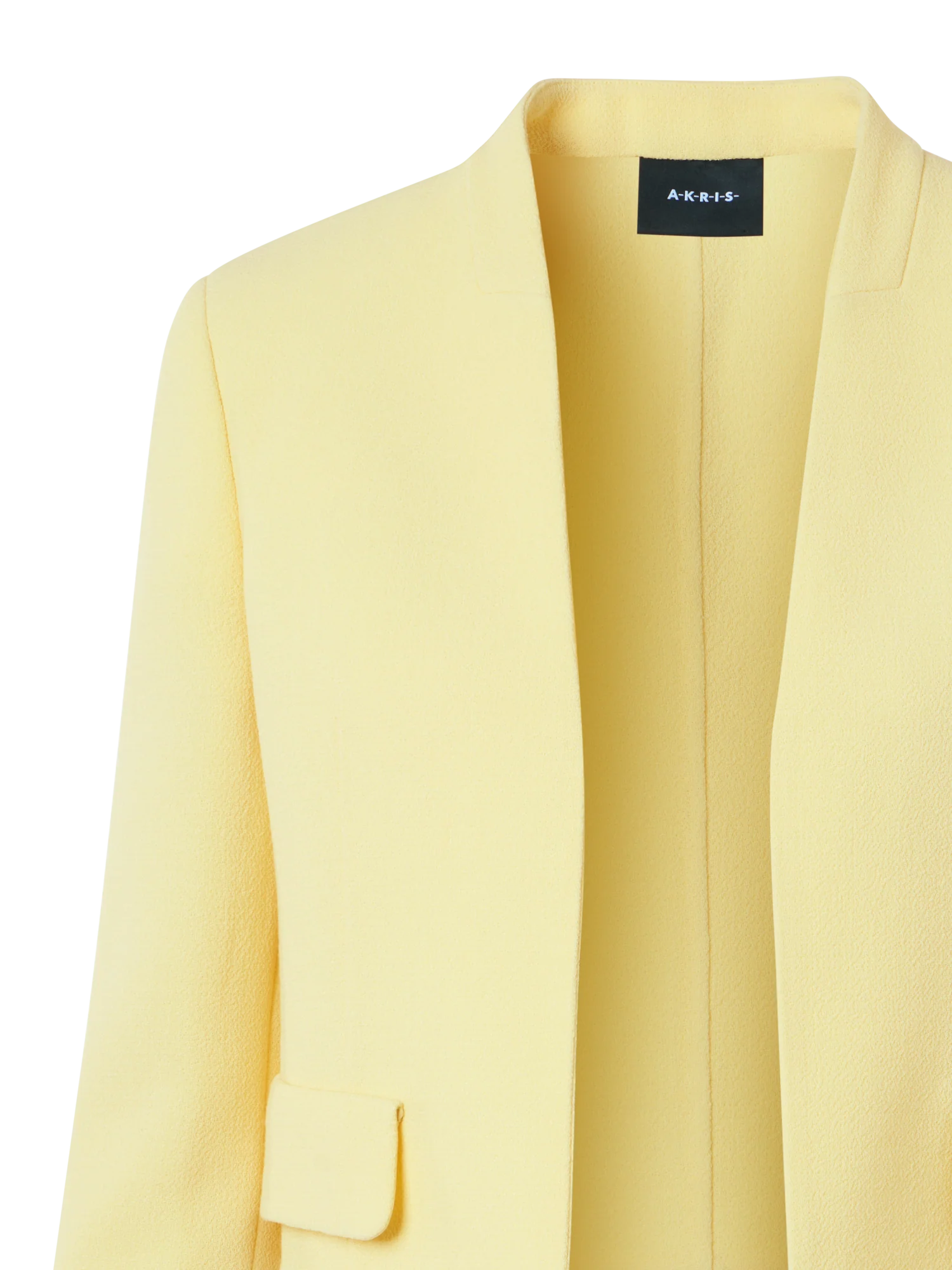 Short Wool Crêpe Double-Face Jacket - Image 8