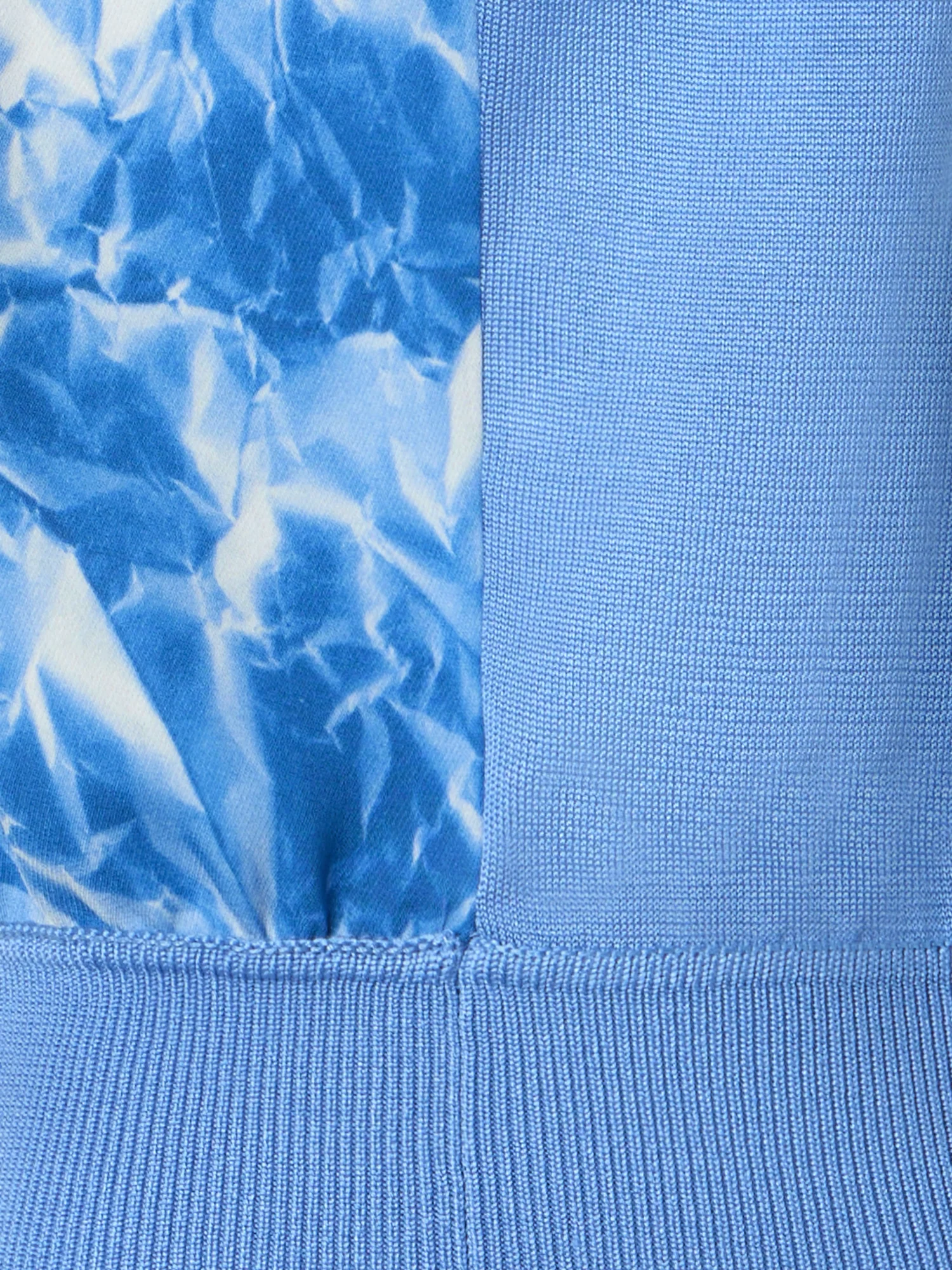 Silk Knit Top with Whitecaps Print - Image 4