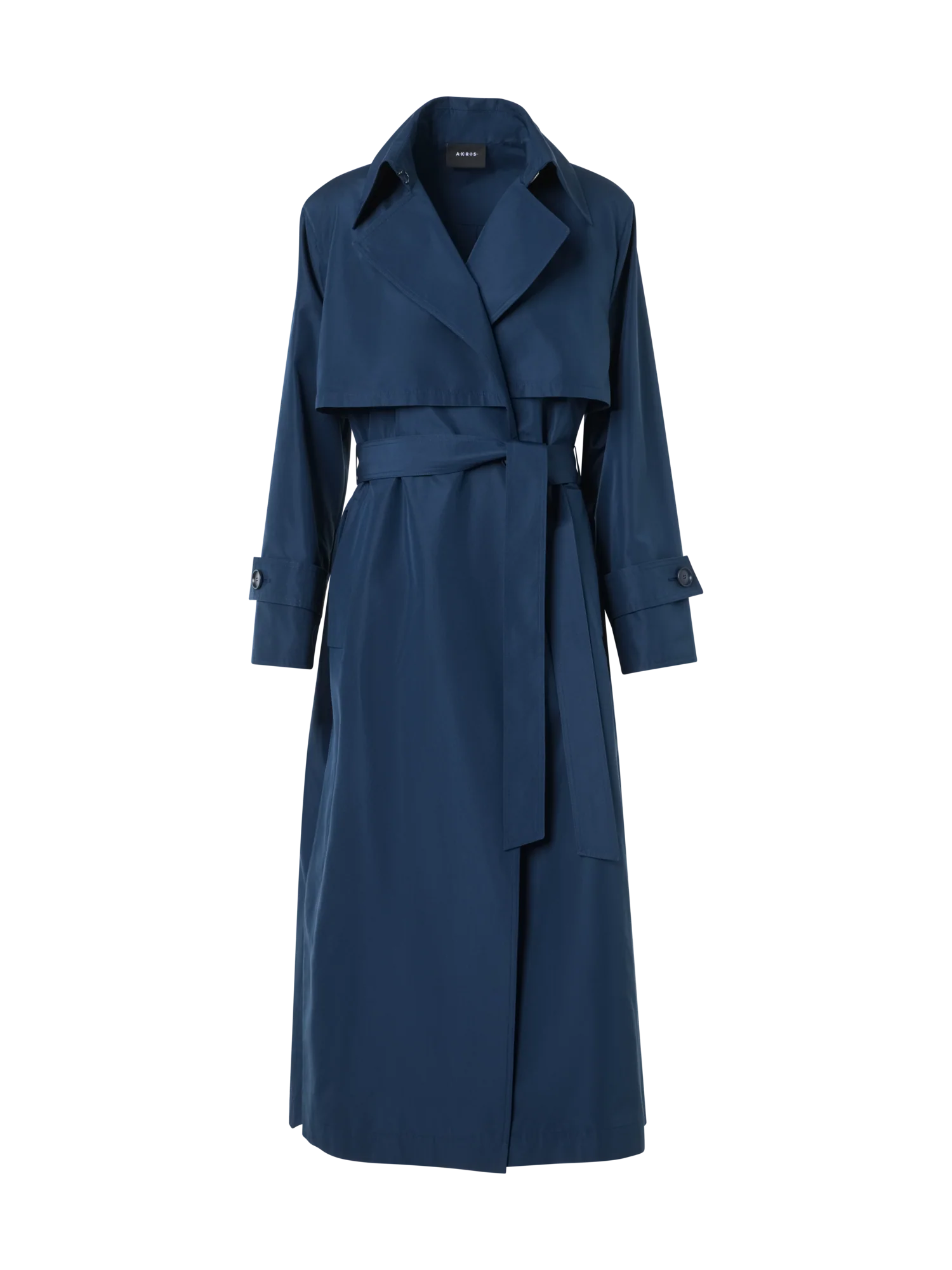 Silk Poplin Oversized Trench Coat